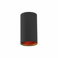 Spectrum LED Chloe TUBA GU10 Aufbauleuchte schwarz & Gold Deckenleuchte IP20 max. 10W rund Spectrum LED Chloe TUBA GU10 Aufbauleuchte schwarz & Gold Deckenleuchte IP20 max. 10W rund