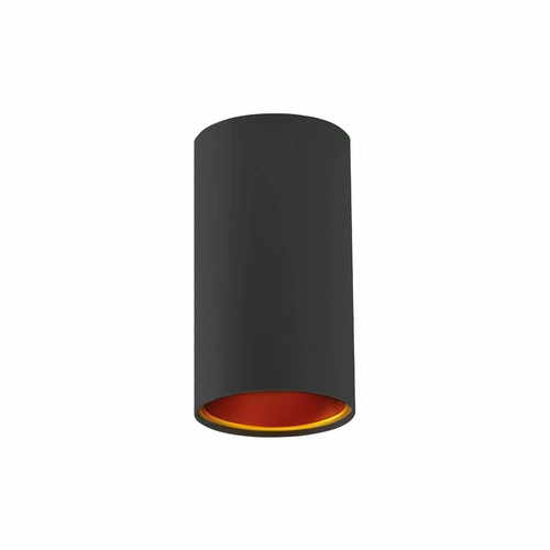 Spectrum LED Chloe TUBA GU10 Aufbauleuchte schwarz & Gold Deckenleuchte IP20 max. 10W rund Spectrum LED Chloe TUBA GU10 Aufbauleuchte schwarz & Gold Deckenleuchte IP20 max. 10W rund