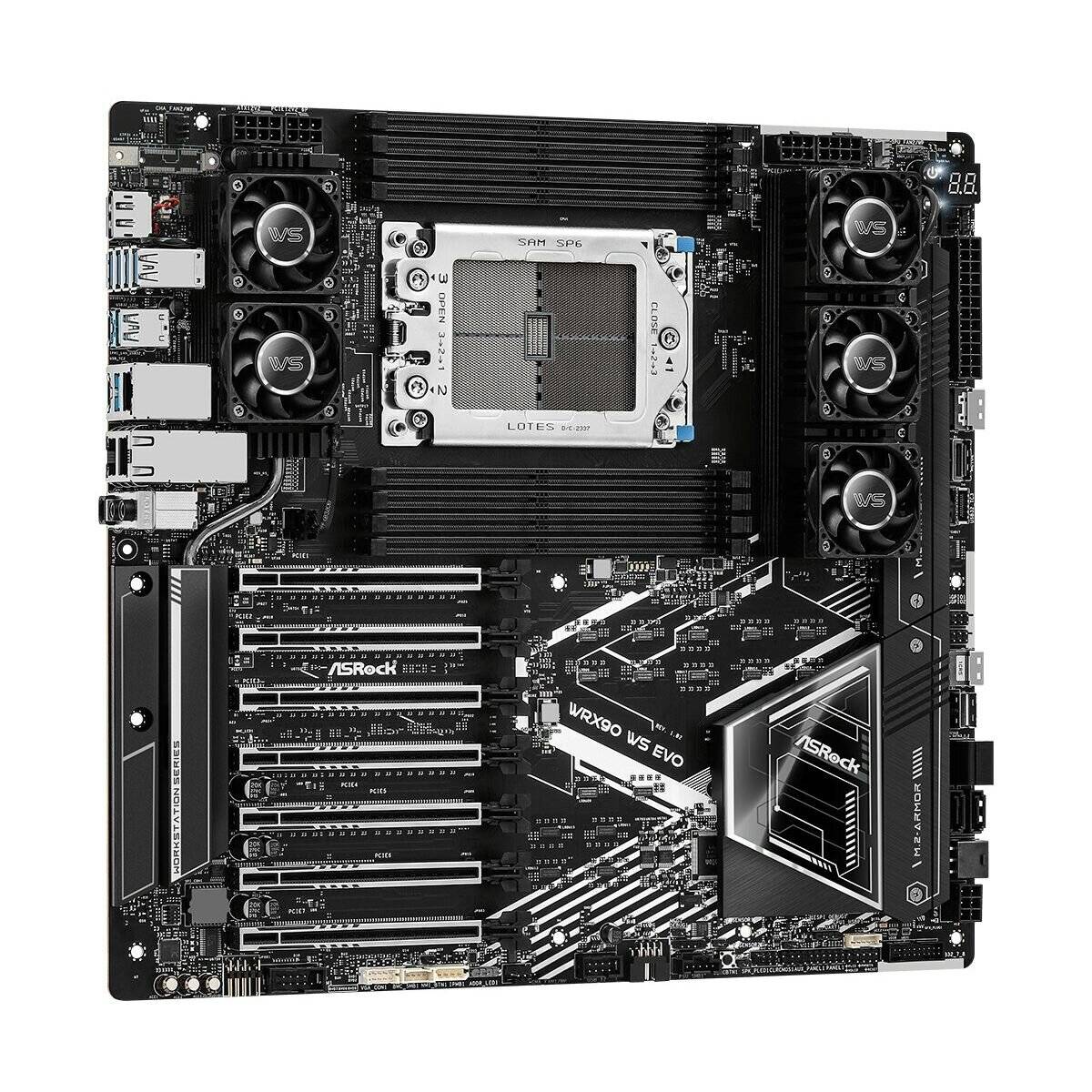 ASRock WRX90 WS EVO, WRX90 ATX, DDR5