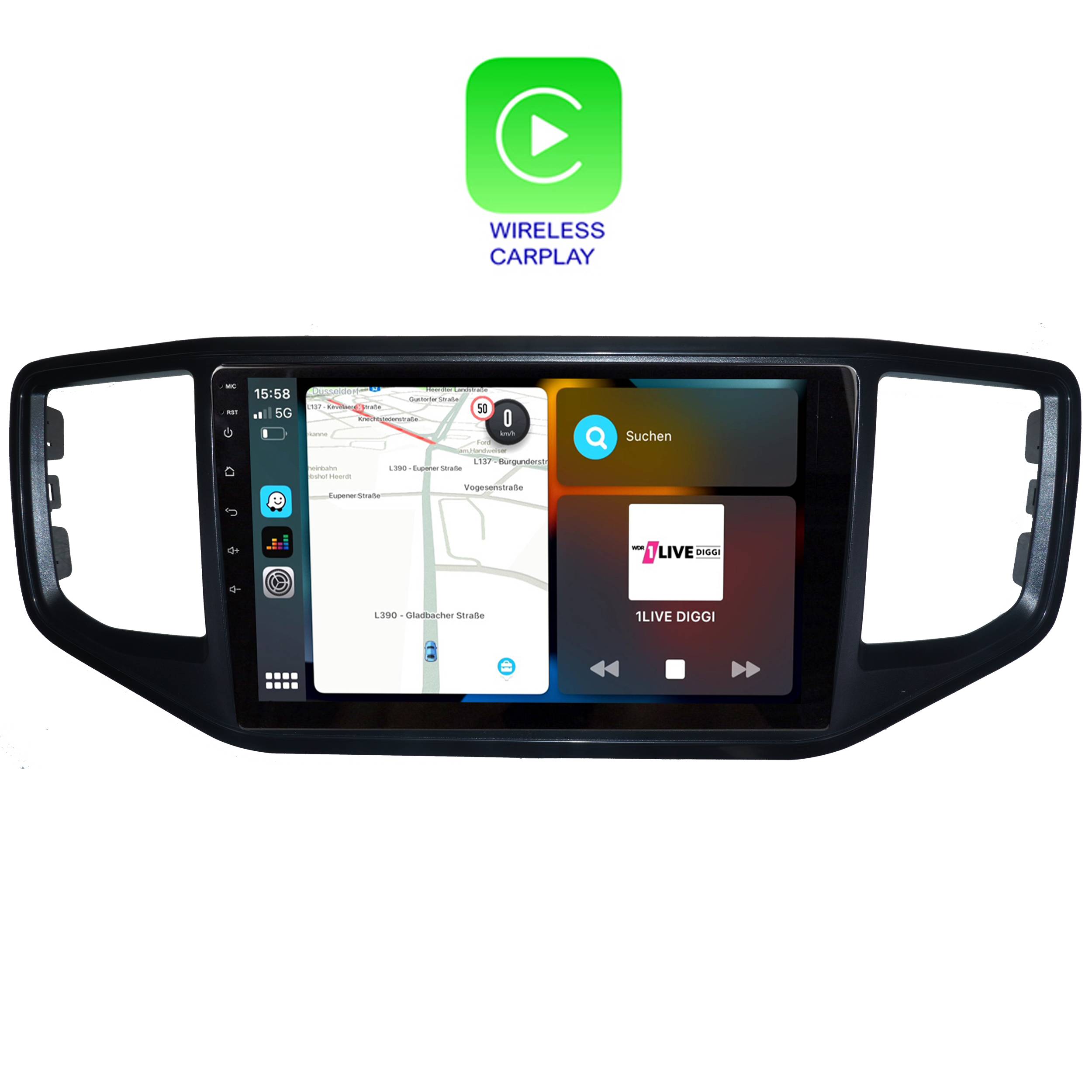 Für Volkswagen Multivan T5 03-15 9" Touchscreen Android Autoradio Navi GPS CarPlay