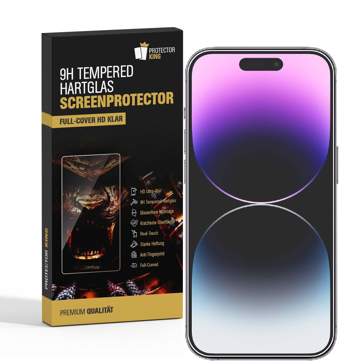 Kopie von 4x 9H Panzerglas für iPhone 16 Pro Max HD KLAR echtes Tempered Glass Panzerfolie Displayschutz Schutzglas Hartglas Schutzfolie
