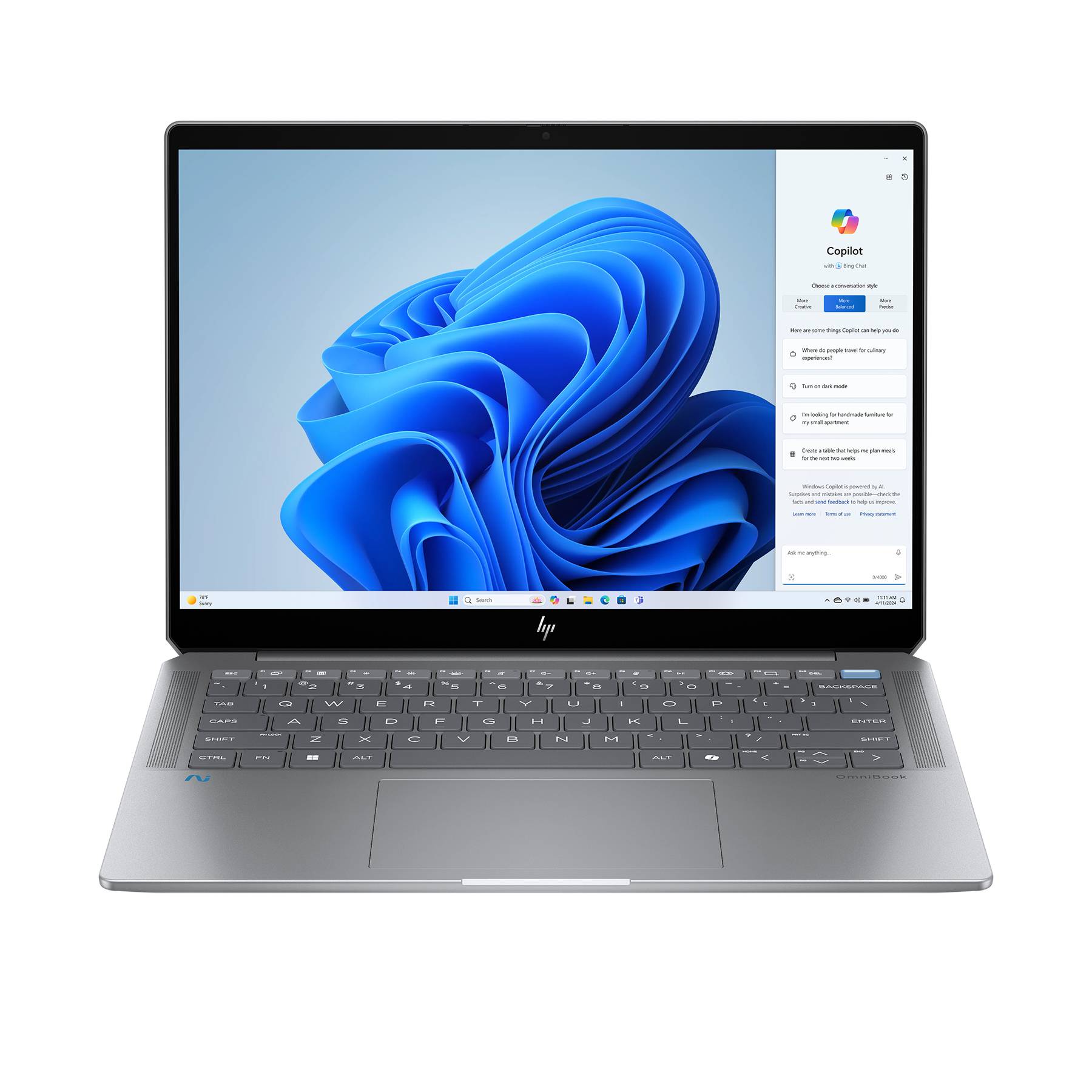 HP OmniBook Ultra AI PC 14-fd0196ng 35,6cm (14") Ryzen AI 9 HX 375 32GB 1TB W11