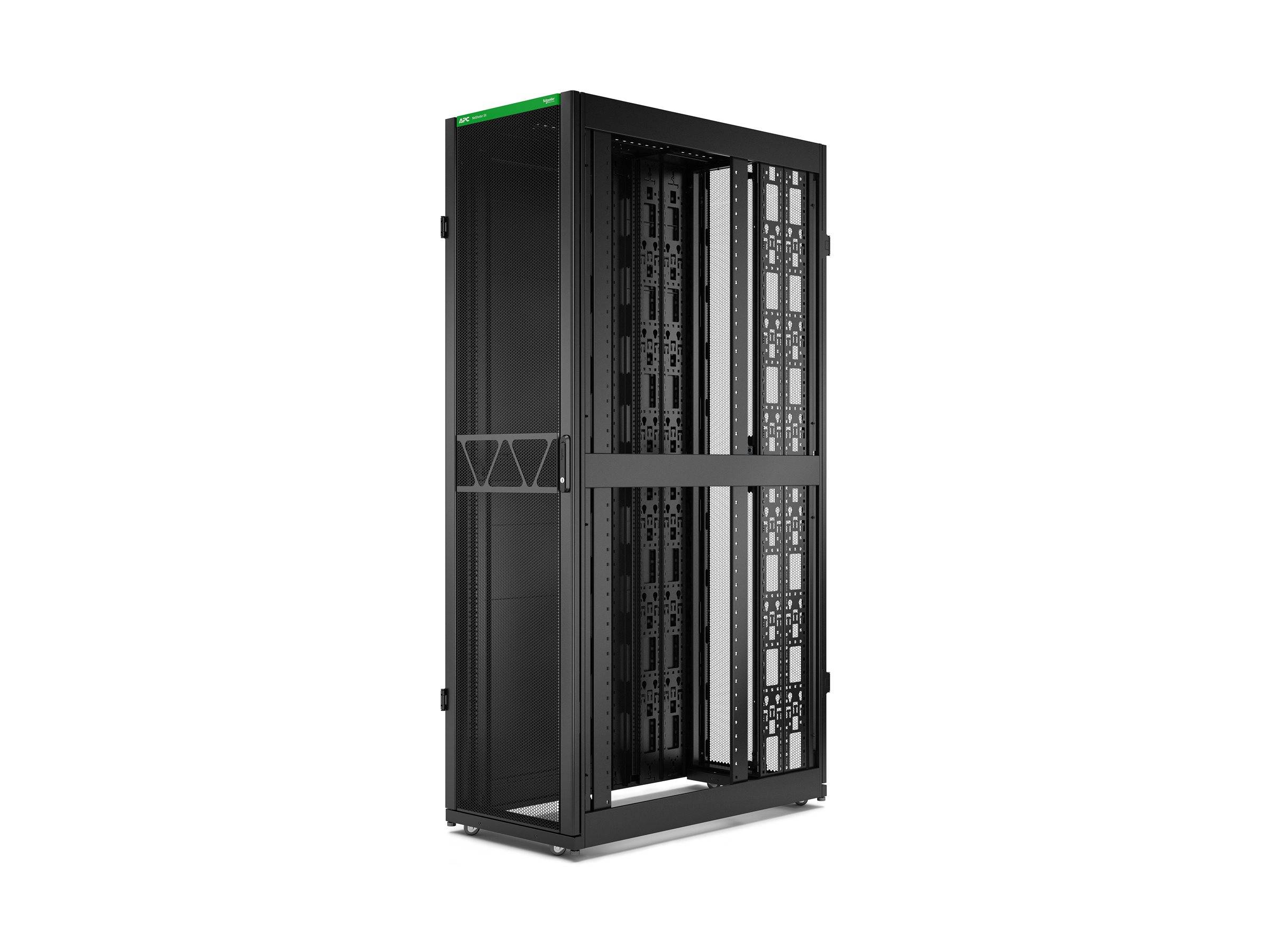 APC NetShelter SX Server Rack Gen 2 48U 2258H x 600W x 1200D mm w/ Sides Black