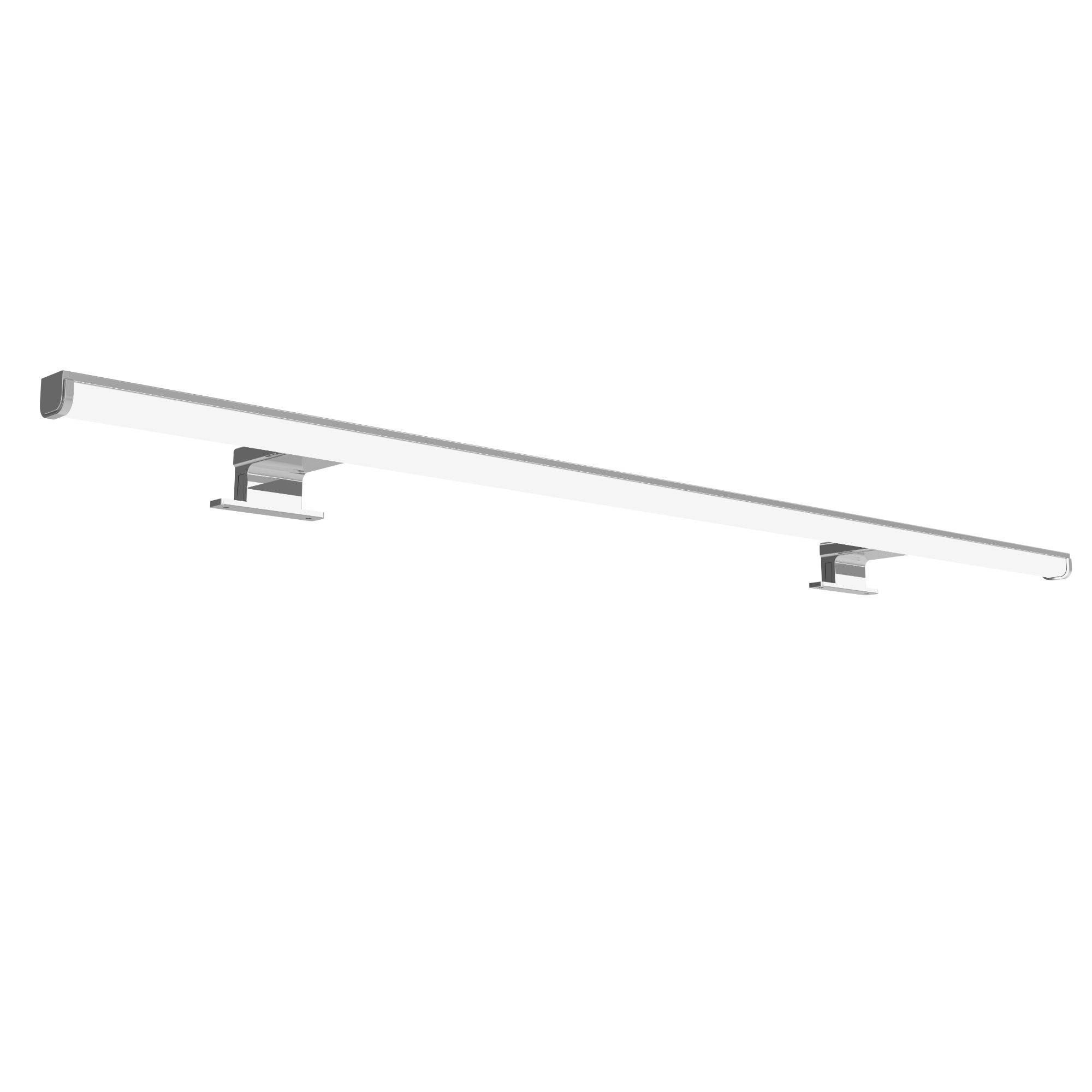 kalb Lumenia, LED Spiegelleuchte, LED Badezimmerleuchte, 100cm Spiegellampe, IP44, chrom, Spiegel & Schrankmontage, energiesparend, blendfrei