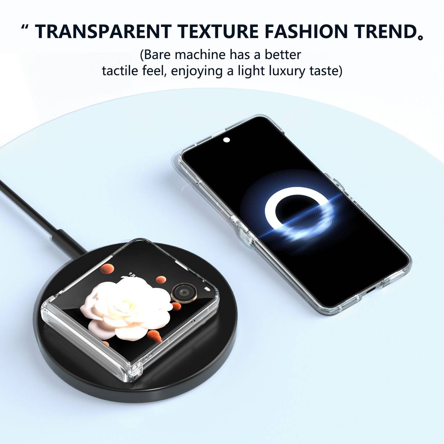 Für Honor Magic V Flip 3 in 1 Transparente PC Vollschutz Handy Hülle