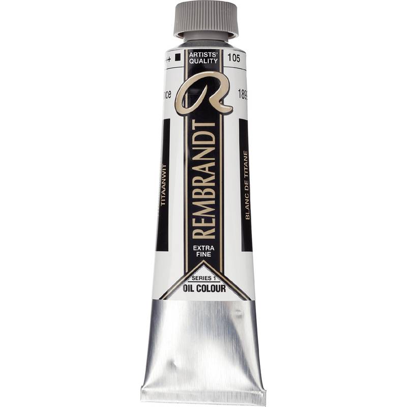 ROYAL TALENS Rembrandt Ölfarbe, 40 ml, titanweiß (Safloröl)