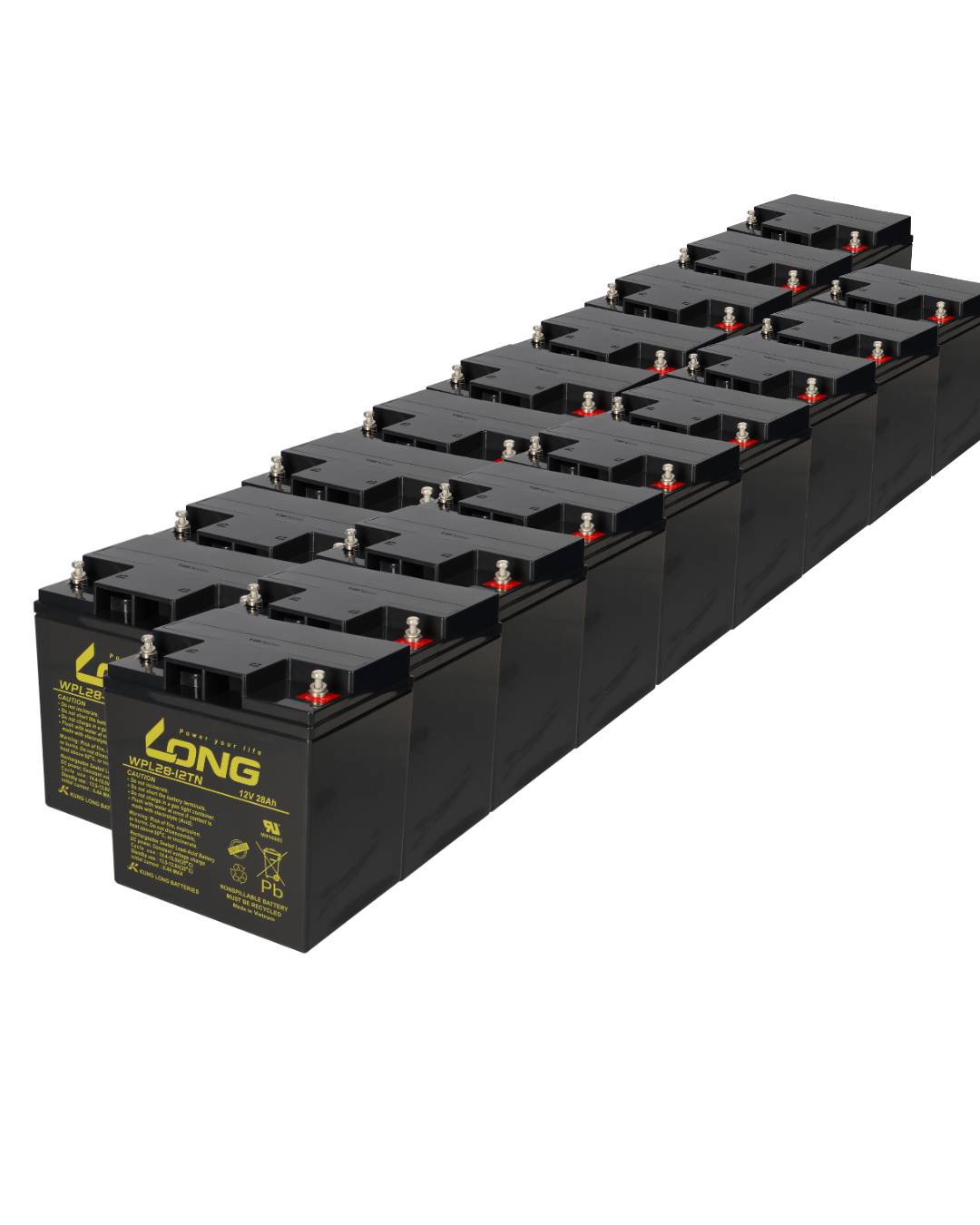 18x USV Akku WPL28-12TN 12V 28Ah