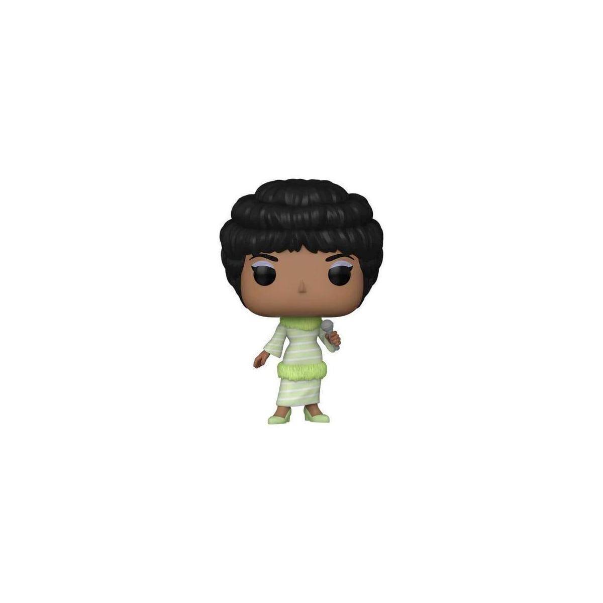 FK67452 - Aretha Franklin POP! Rocks Vinyl Figur Green Dress 9 cm