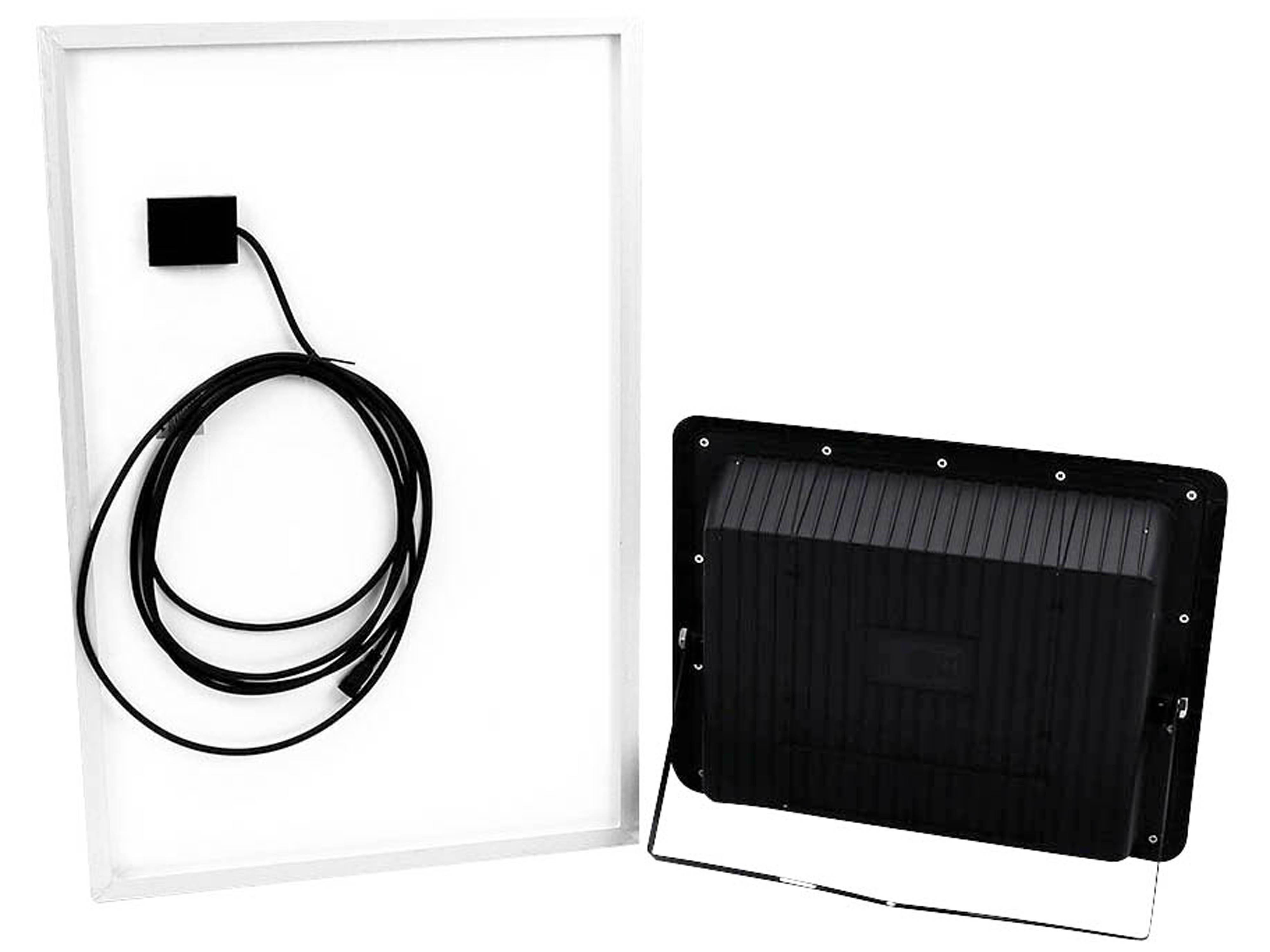 V-TAC Solar LED-Fluter VT-300W, 50 W, 4000 K, mit Panel + Fernbedienung