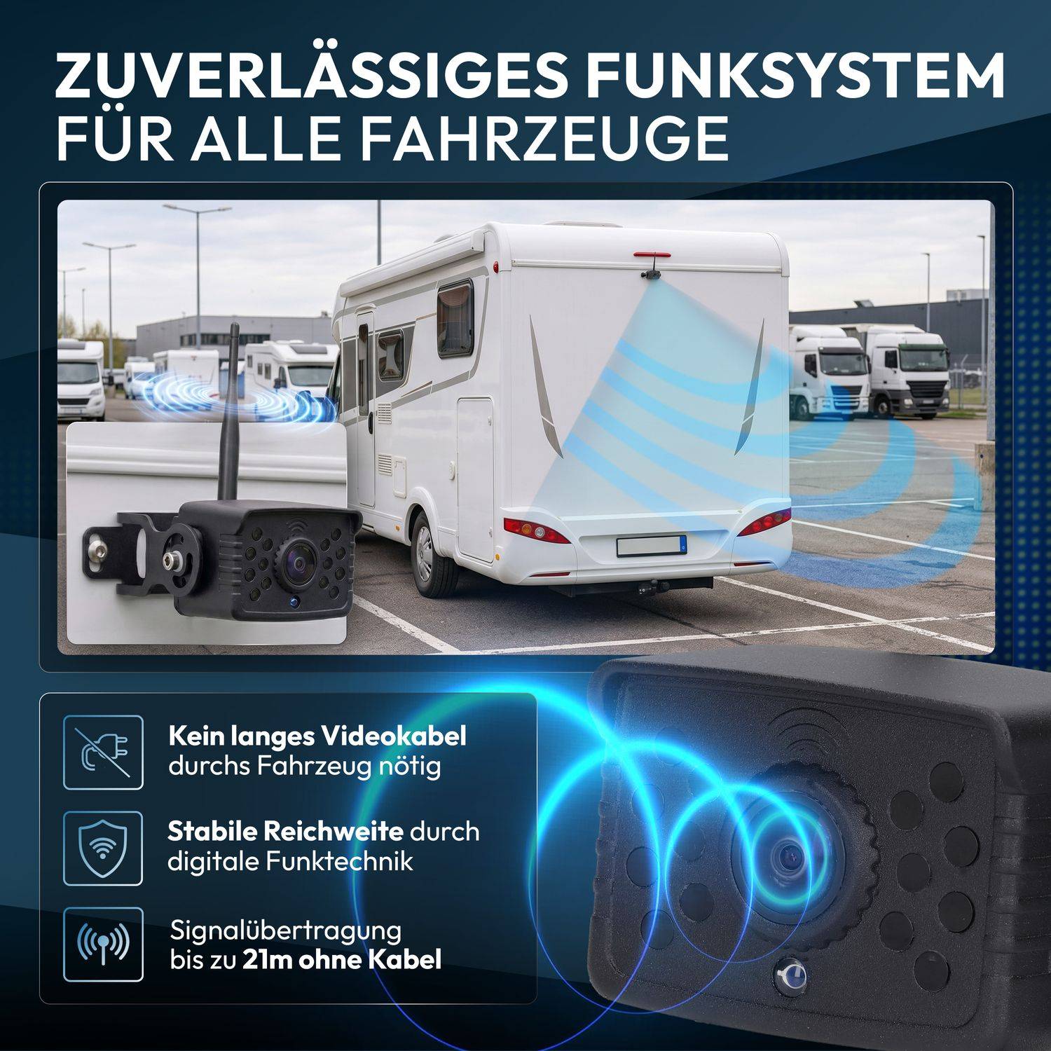 VSG24 10" FUNK-Set ELEMENT WIRED HD | Wohnmobil & LKW bis 21 Meter RVS-24675