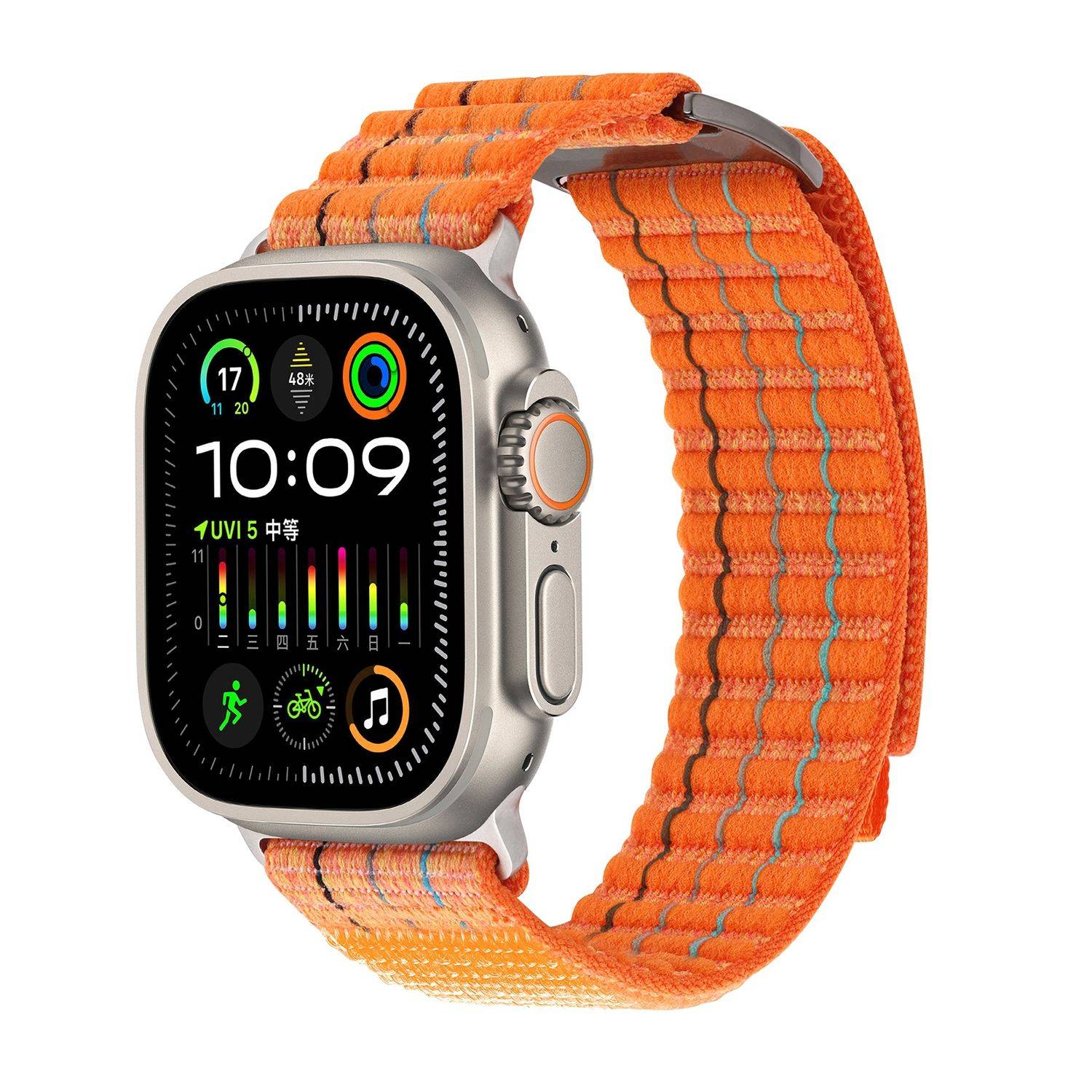 Für Apple Watch Series 10 42mm / 9 8 7 41 / 6 SE 5 4 40mm Band Orange