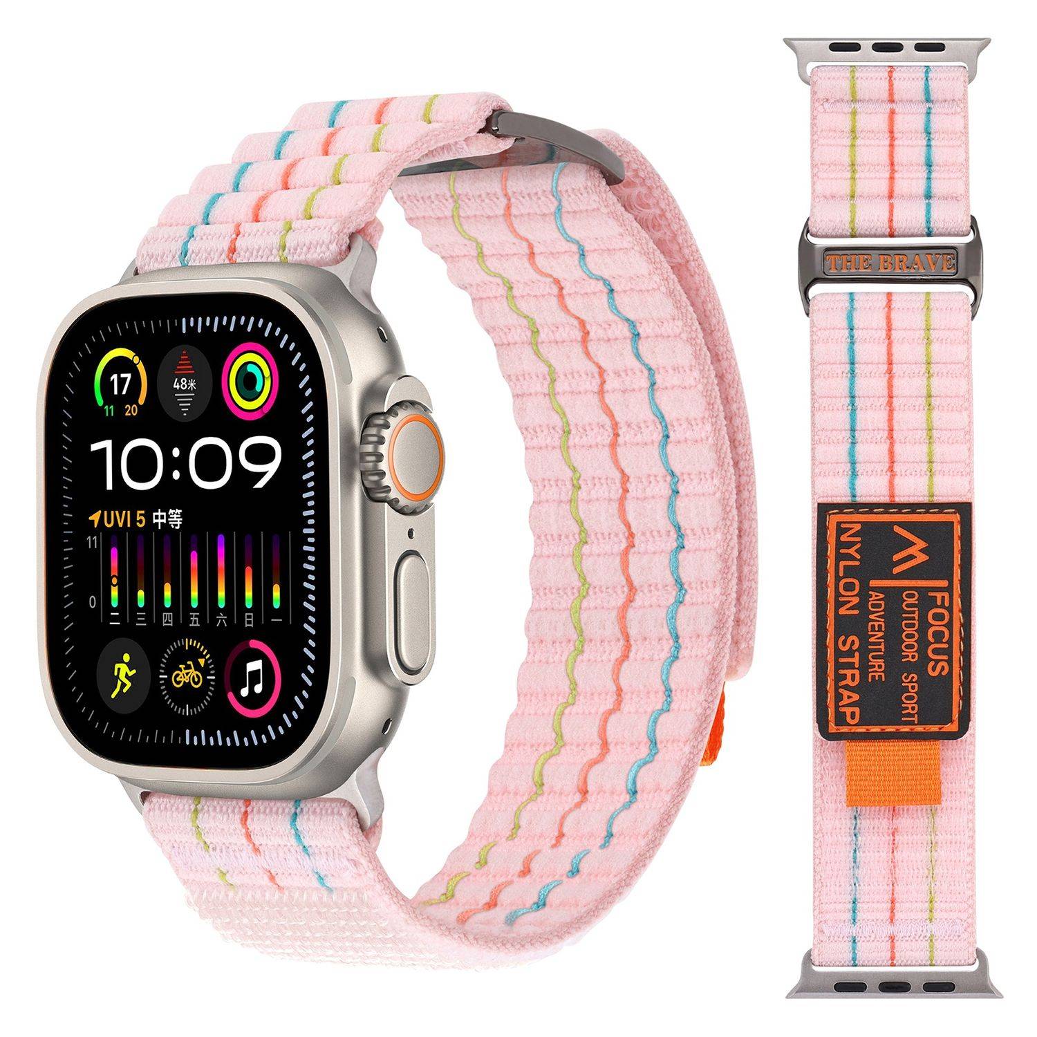 Für Apple Watch Series 10 42mm / 9 8 7 41 / 6 SE 5 4 40mm Armband Rosa