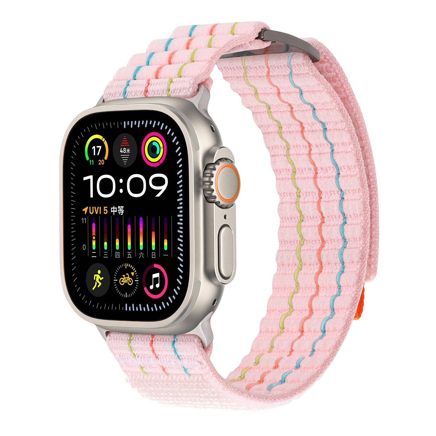 Für Apple Watch Series 10 42mm / 9 8 7 41 / 6 SE 5 4 40mm Armband Rosa