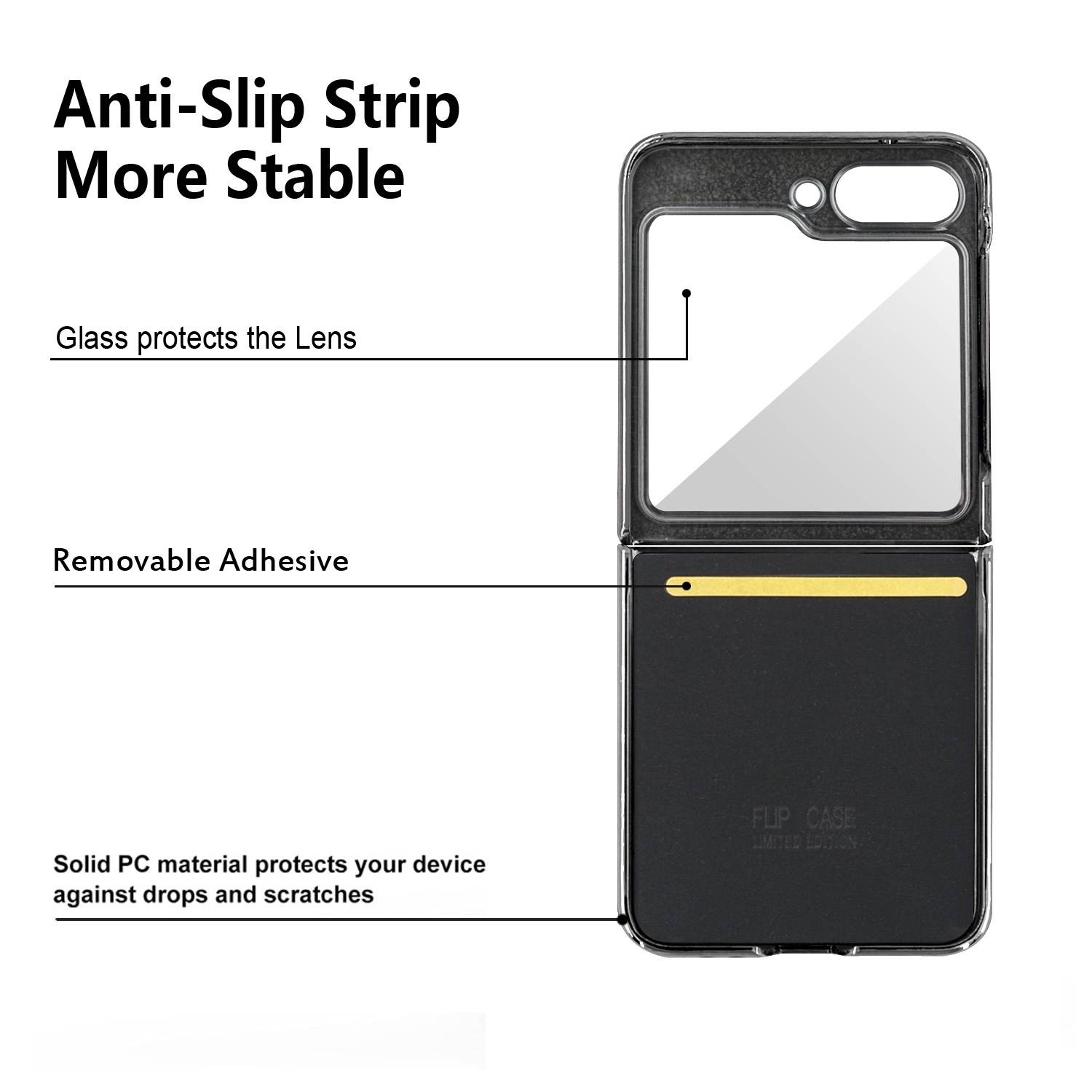 Für Samsung Galaxy Z Flip7 FE / Flip6 5G Electroplating PC Hybrid PU Leather Handy Hülle mit Armband Dunkelblau