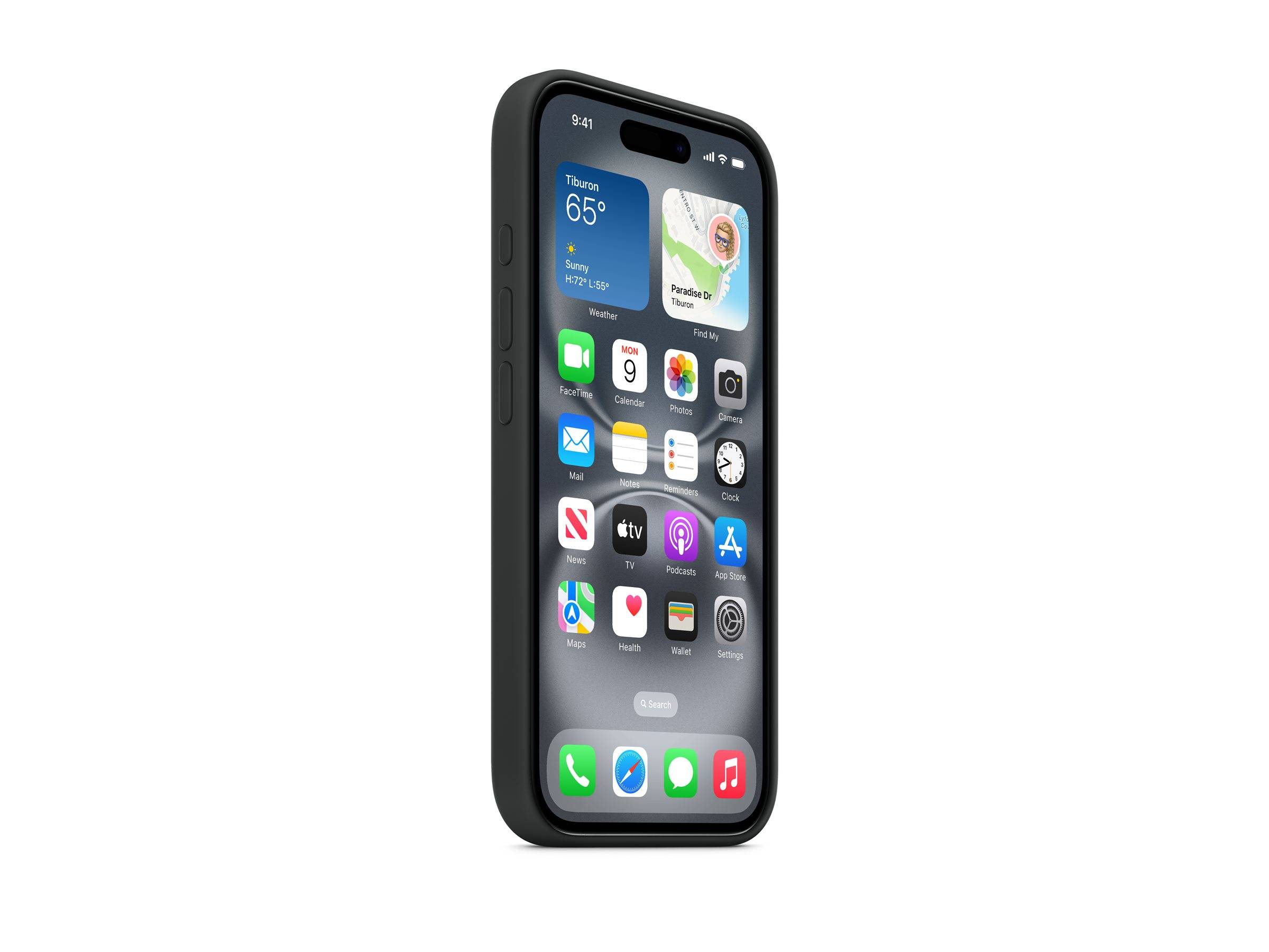 APPLE iPhone 16 Silicone Case with MagSafe - Black