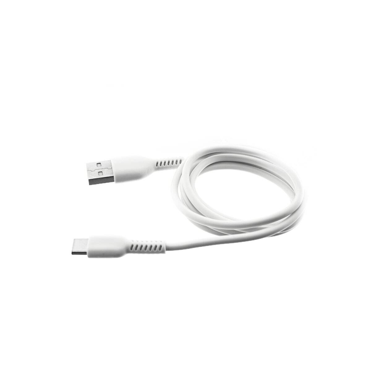 Ladekabel USB A auf USB C 1 m Weiß | Schnellladen | Datenübertragung | Strapazierfähig