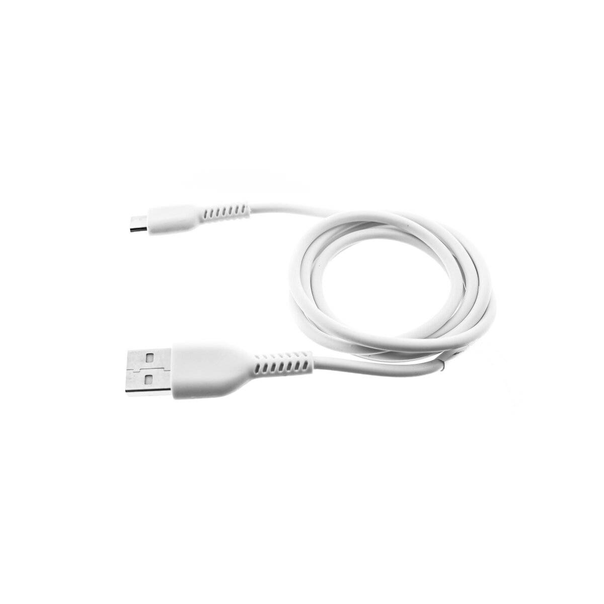 Ladekabel USB A auf Micro-USB-B 1 m weiß