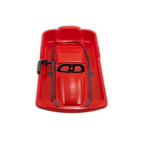 KHW | Lenkschlitten Snow Fox | Rot | 95 cm | TÜV-geprüft | inkl. Zugseil | ausgefeiltes Lenksystem | kälte- und lichtbeständiger Kunststoff | Made KHW | Lenkschlitten Snow Fox | Rot | 95 cm | TÜV-geprüft | inkl. Zugseil | ausgefeiltes Lenksystem | kälte- und lichtbeständiger Kunststoff | Made