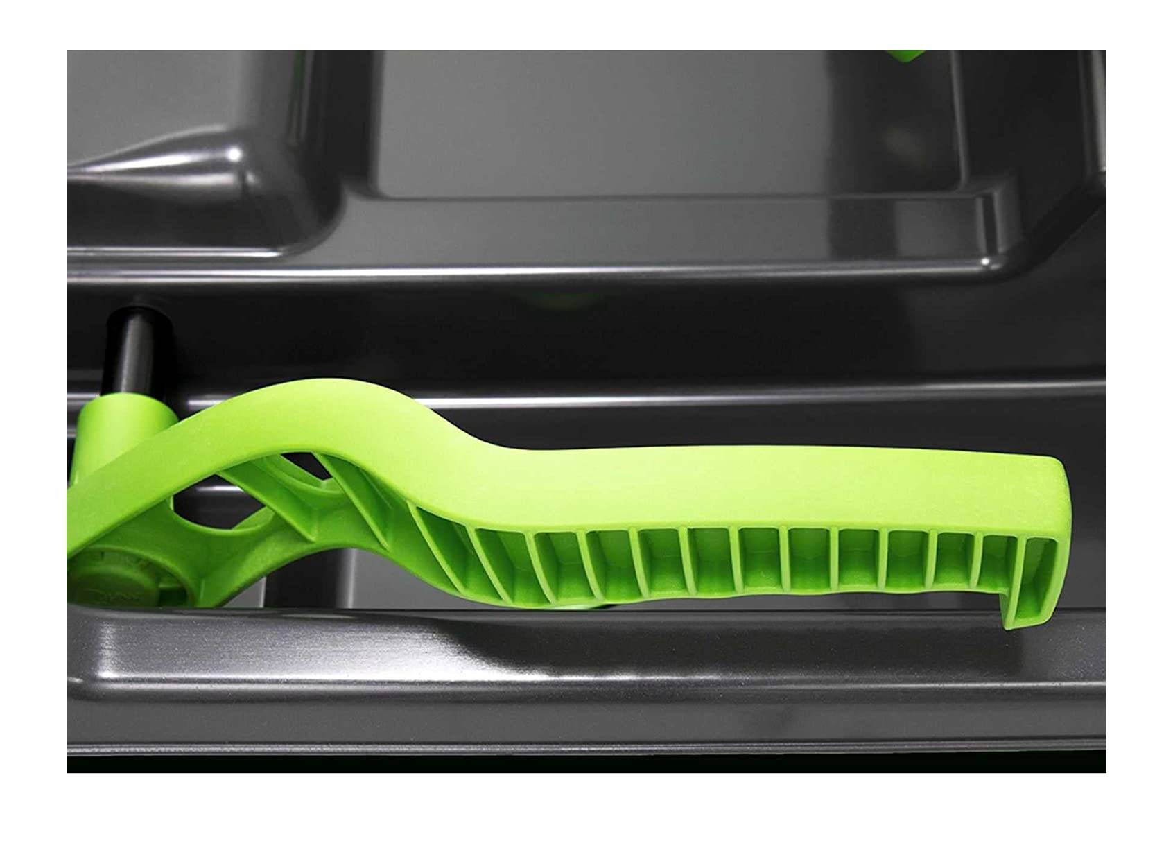 KHW | Lenkschlitten Set Snow Fox | anthrazit | Made in Germany | inkl. Po-Rutscher farblich Sortiert | ideal für winterlichen Fahrspaß