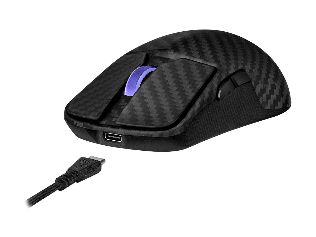 ASUS ROG Harpe Ace Extreme - Maus - USB, Bluetooth 5.1, 2.4 GHz - Schwarz