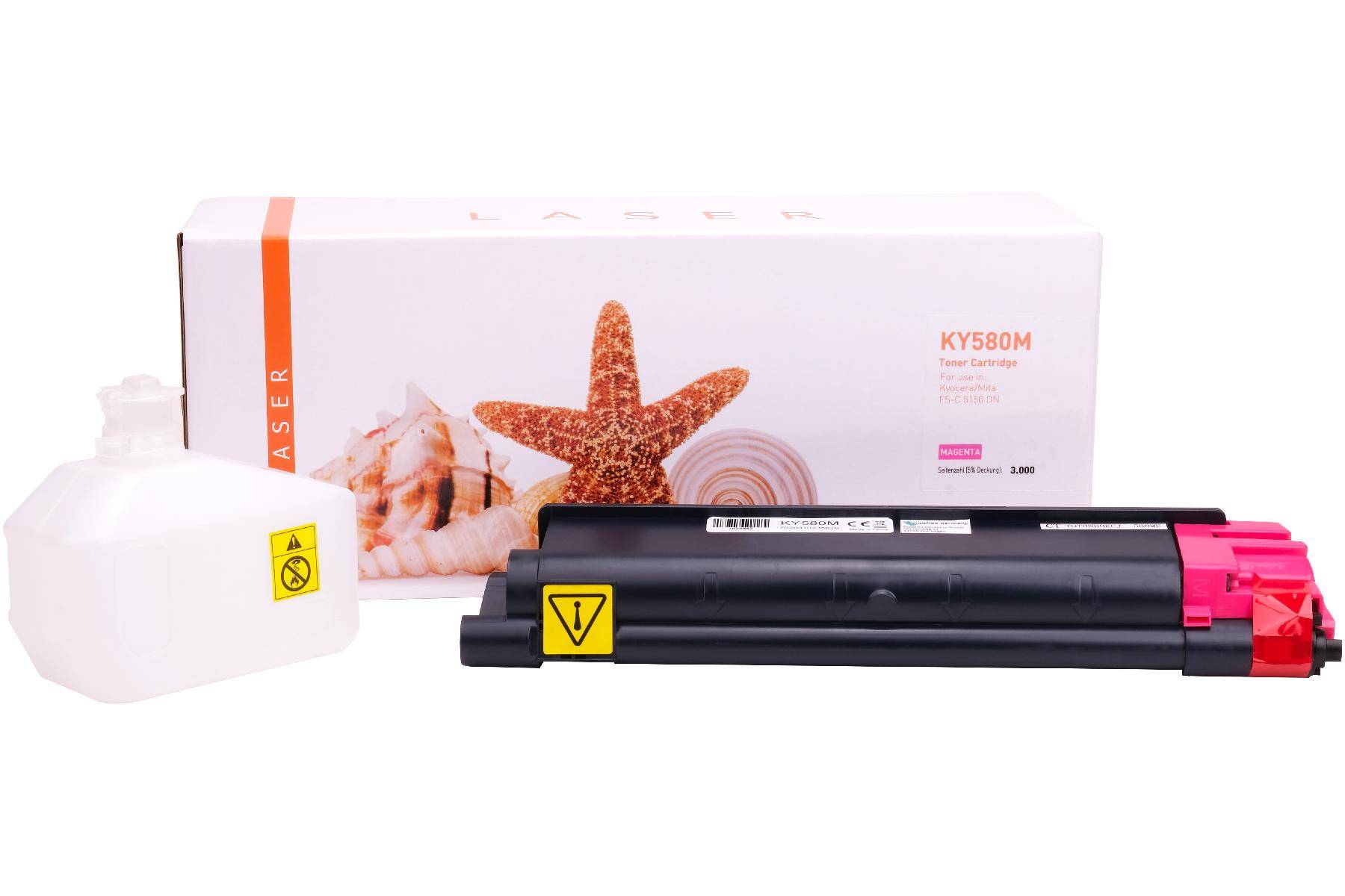 Kompatibles Toner-Kit magenta (1T02KTBNL0-3) ersetzt TK-580M