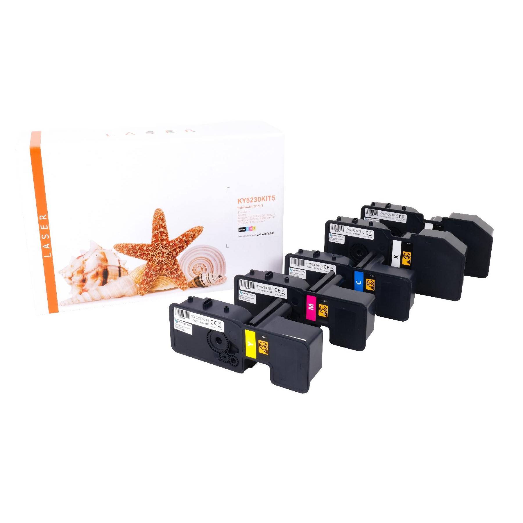 Kompatibles Toner-Kit (1T02R9BNL0-RAIN5-5) ersetzt TK-5230K, TK-5230C, TK-5230M, TK-5230Y