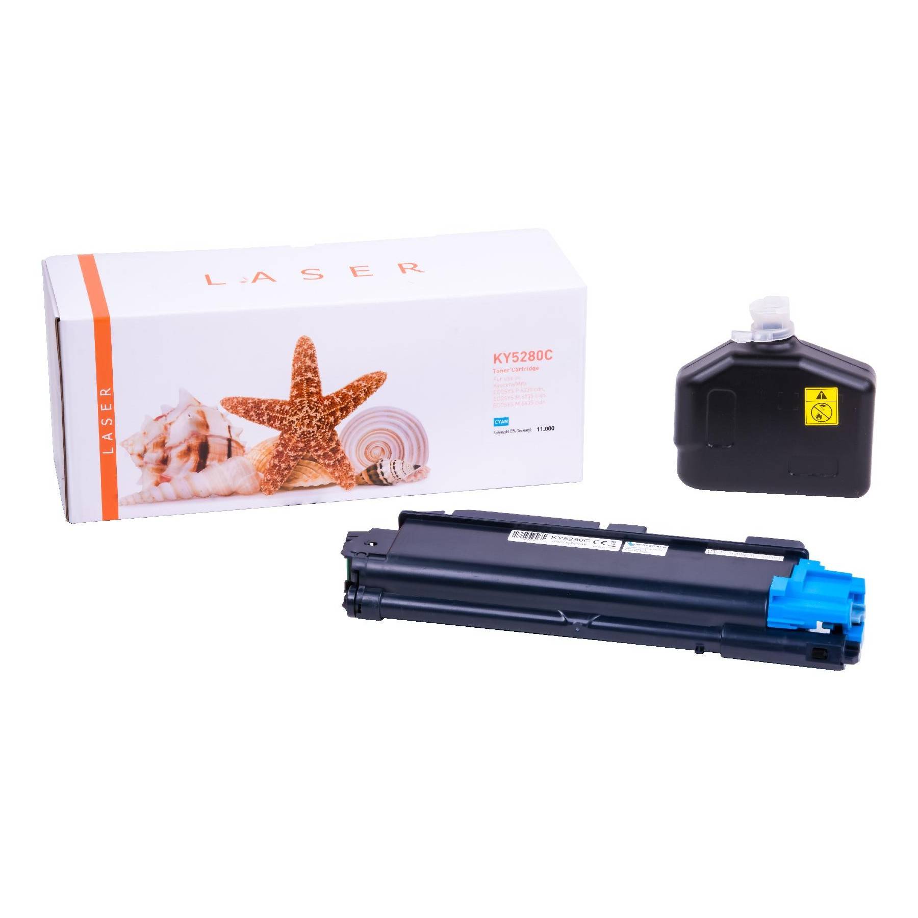 Kompatibles Toner-Kit cyan (1T02TWCNL0-3) ersetzt TK-5280C