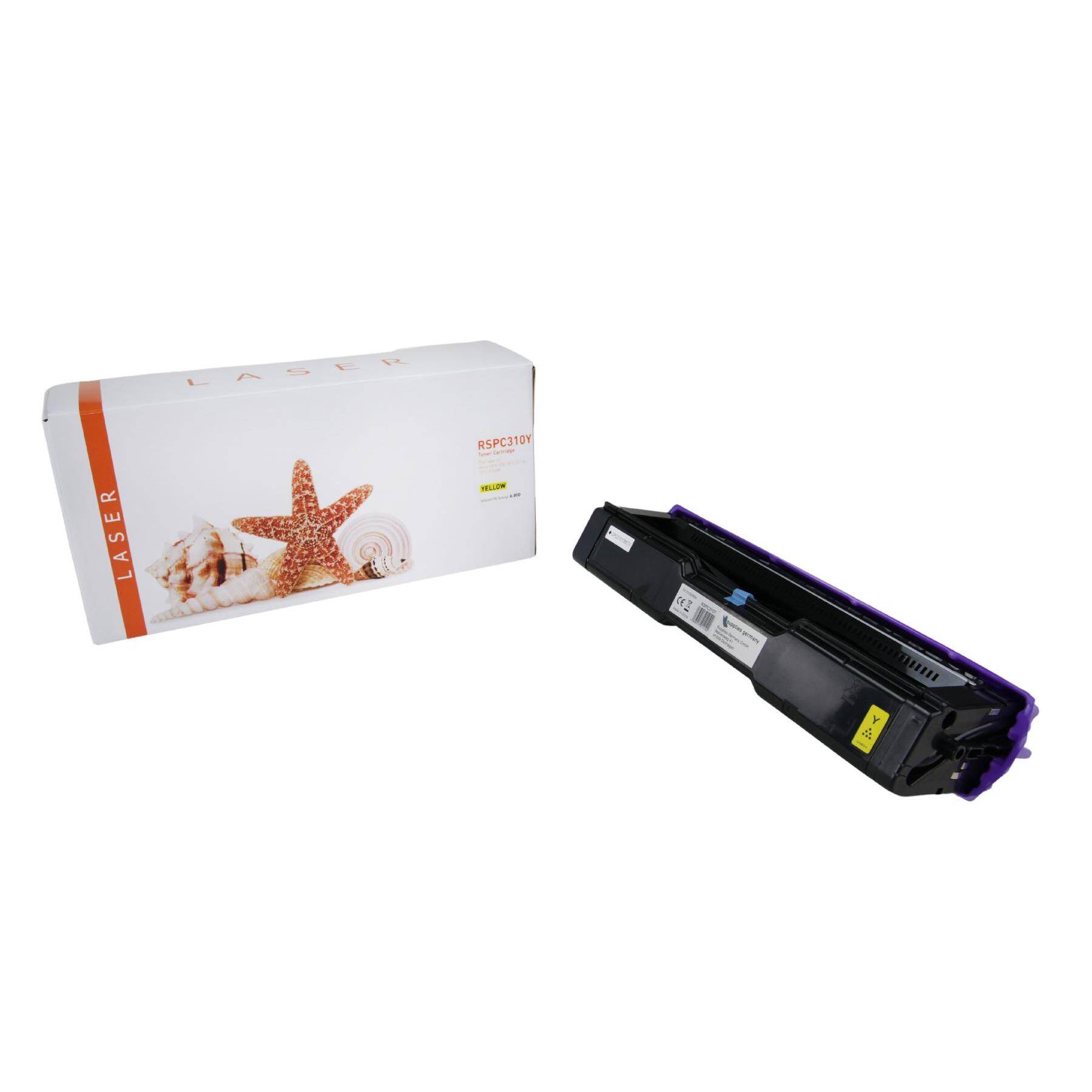 Kompatible Toner-Kartusche gelb HC (406482-3) ersetzt TYP-SPC310HE