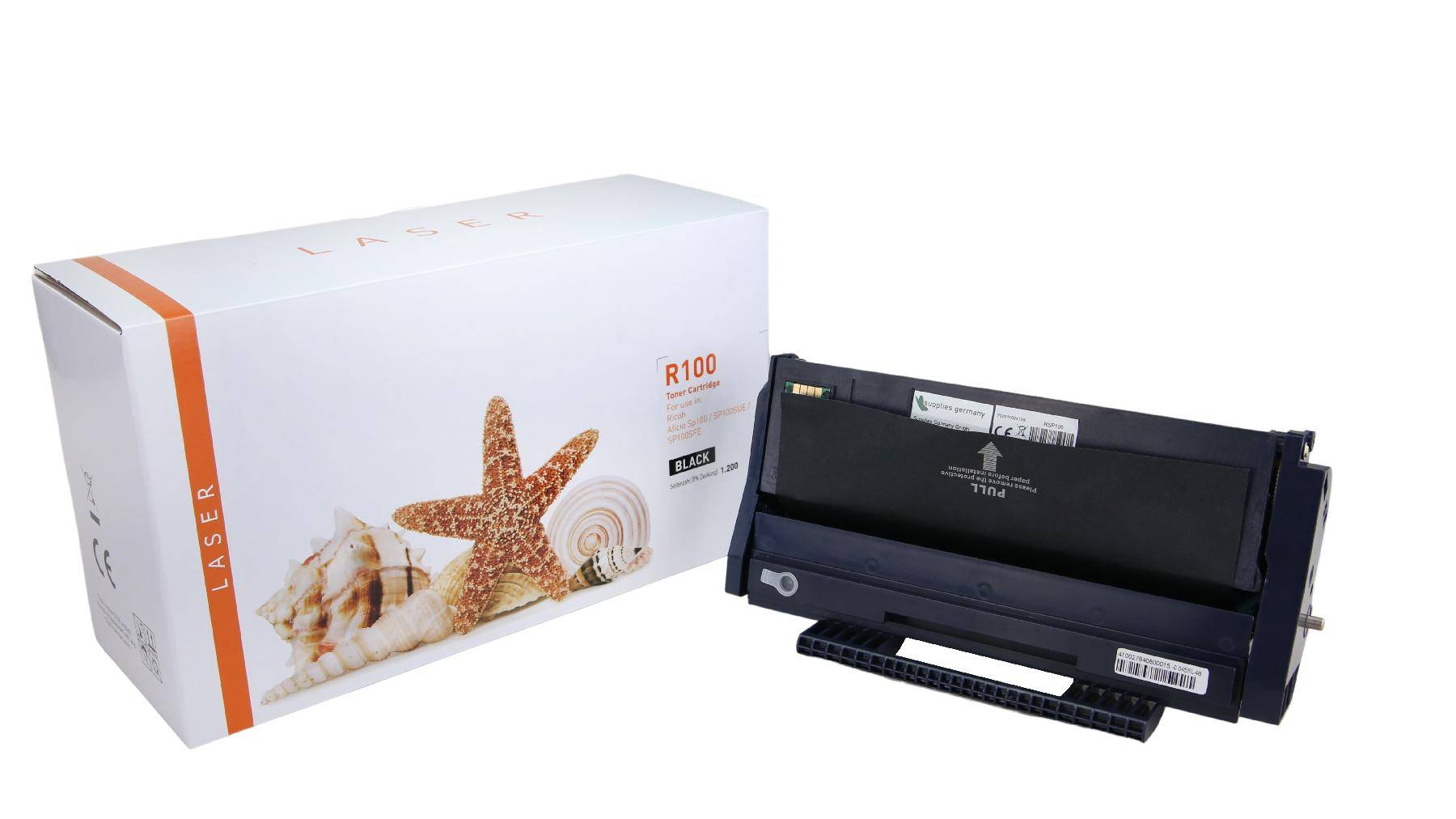 Kompatible Toner-Kartusche schwarz (407166-3) ersetzt TYPE-SP100LE