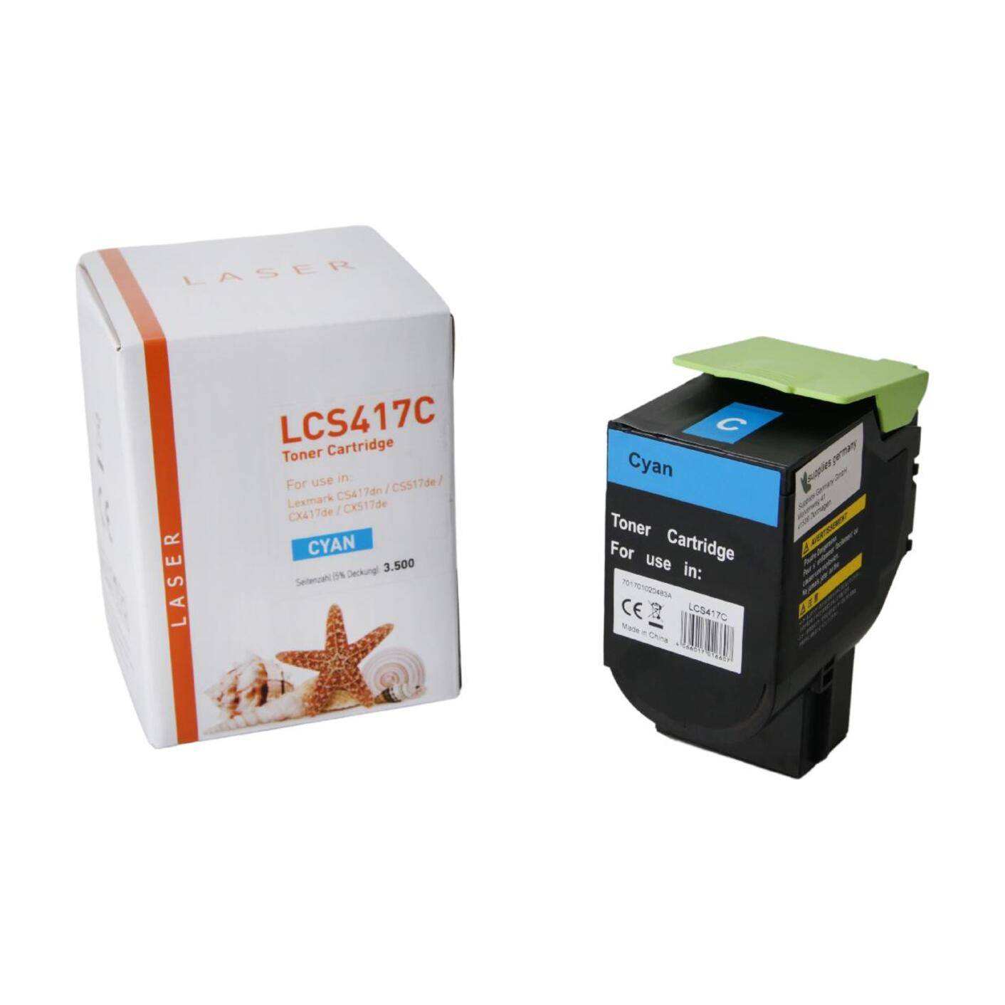 Kompatibles Toner-Kit cyan HC (71B2HC0-3) ersetzt 71B2HC0