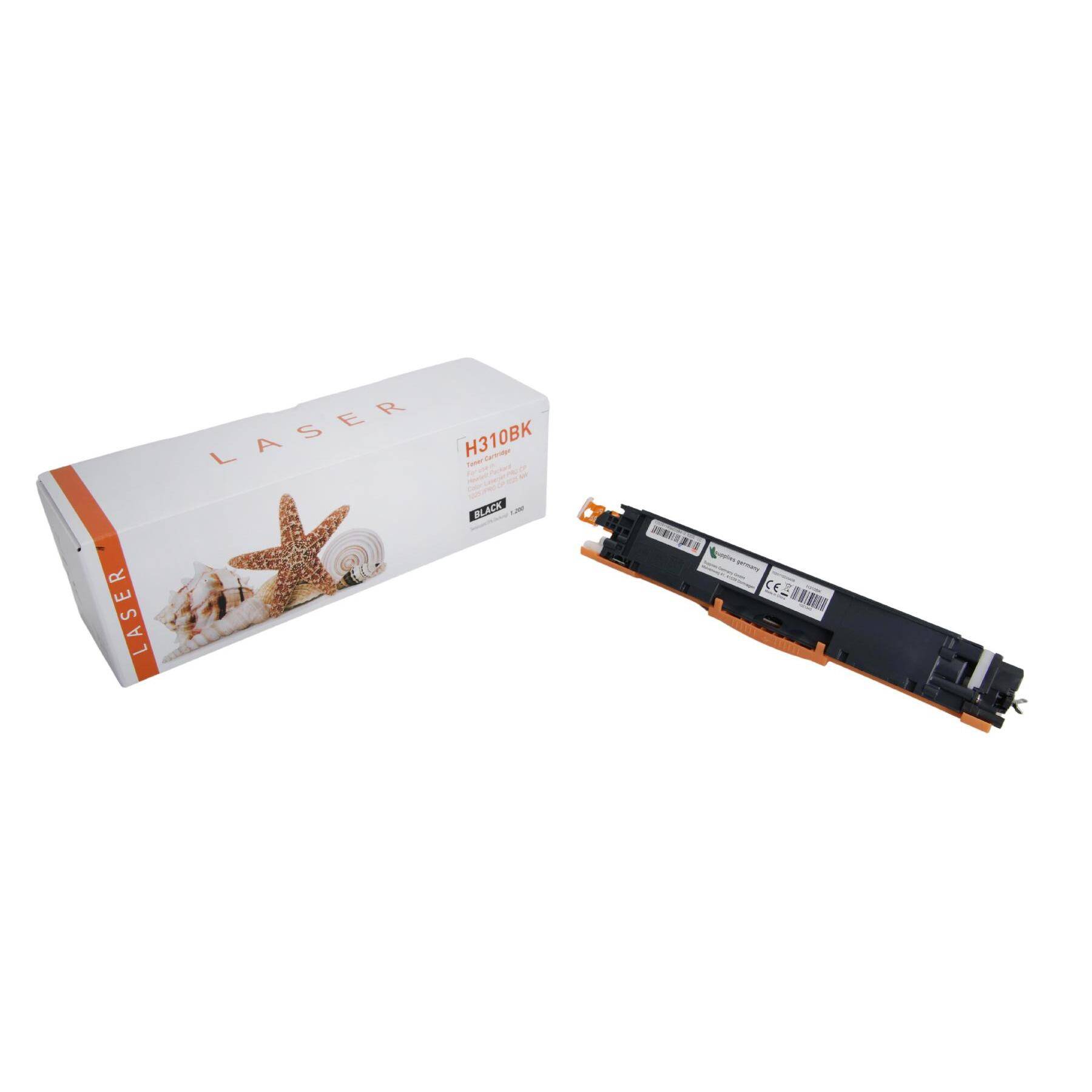 Kompatible Toner-Kartusche schwarz (CE310A-3) ersetzt 126A