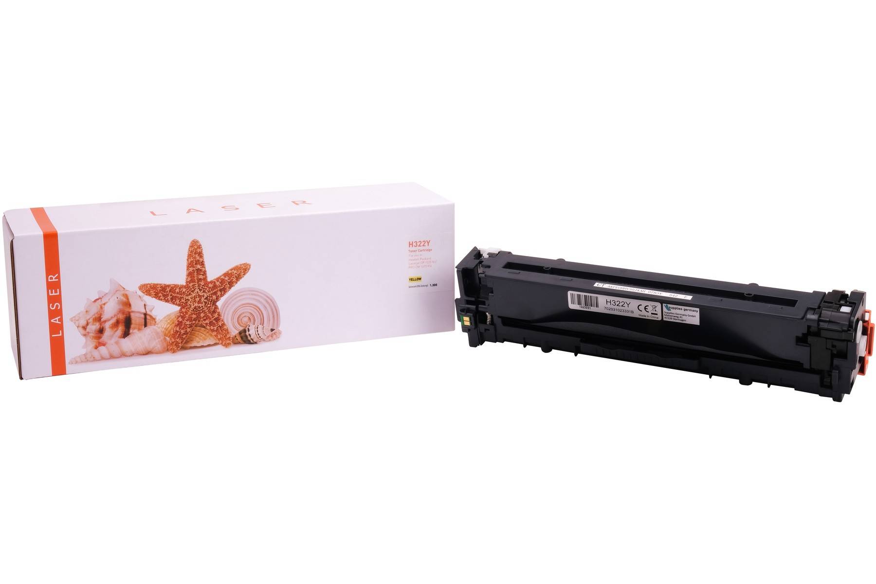 Kompatible Toner-Kartusche gelb (CE322A-3) ersetzt 128A