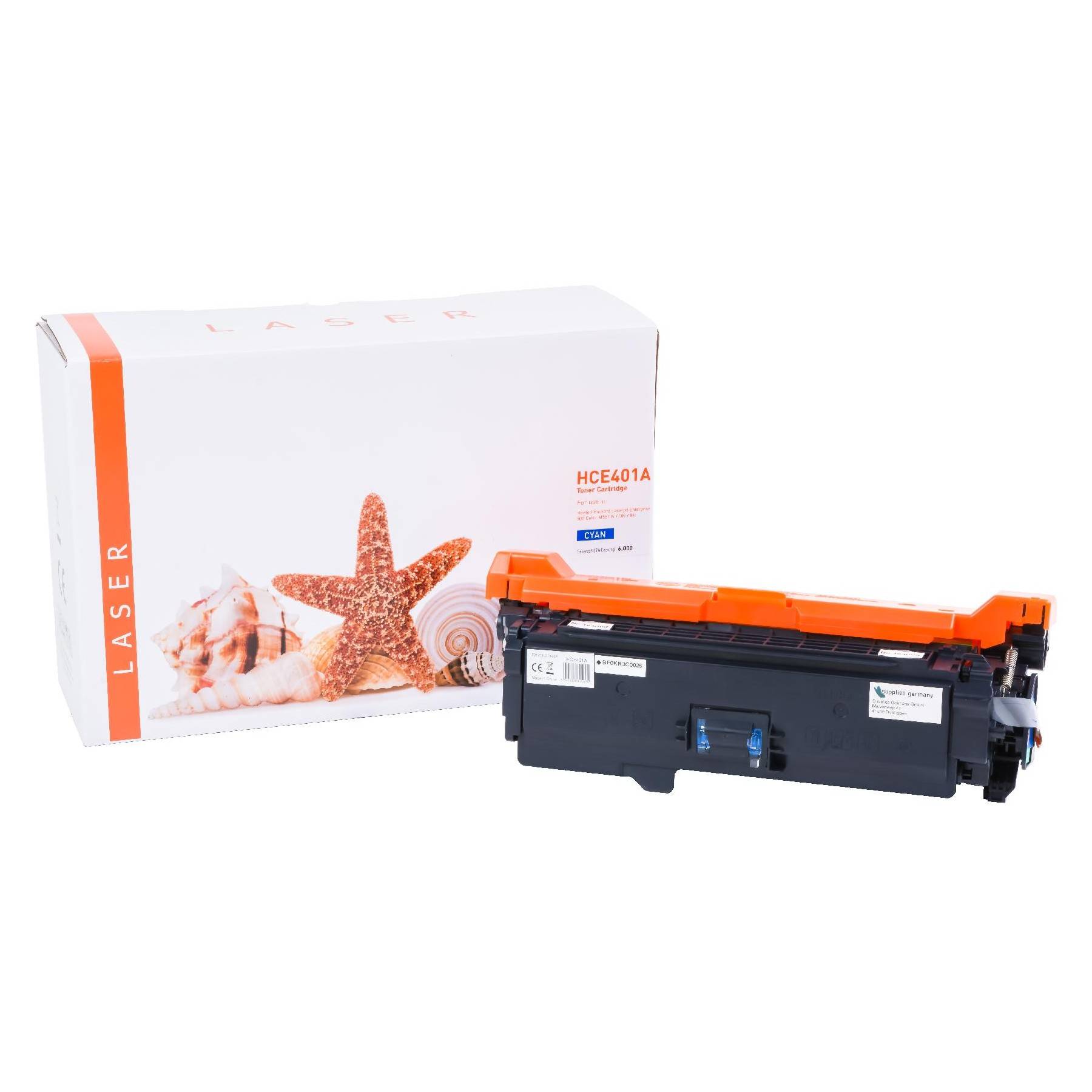 Kompatible Toner-Kartusche cyan (CE401A-3) ersetzt 507A