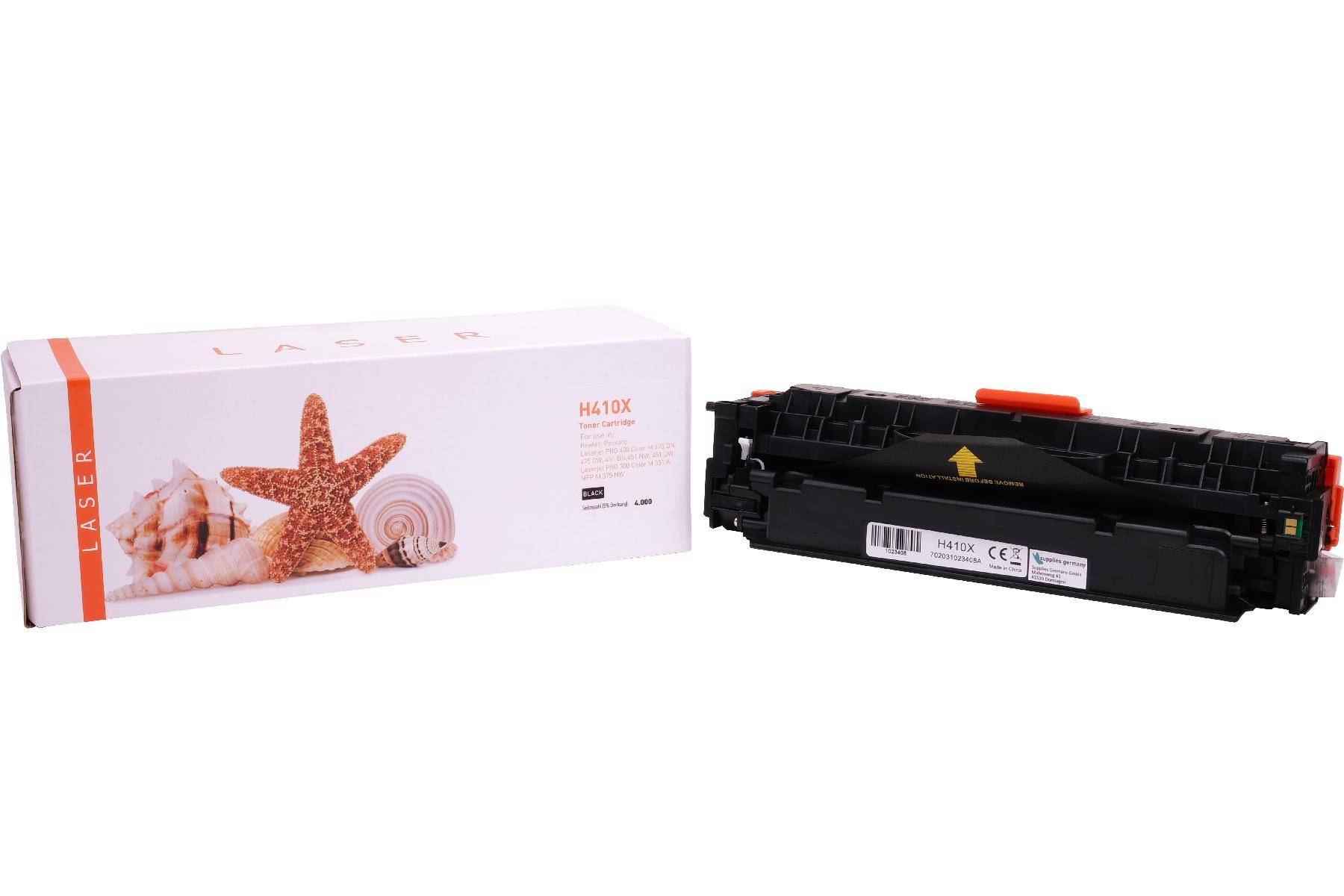 Kompatible Toner-Kartusche schwarz HC (CE410X-3) ersetzt 305X