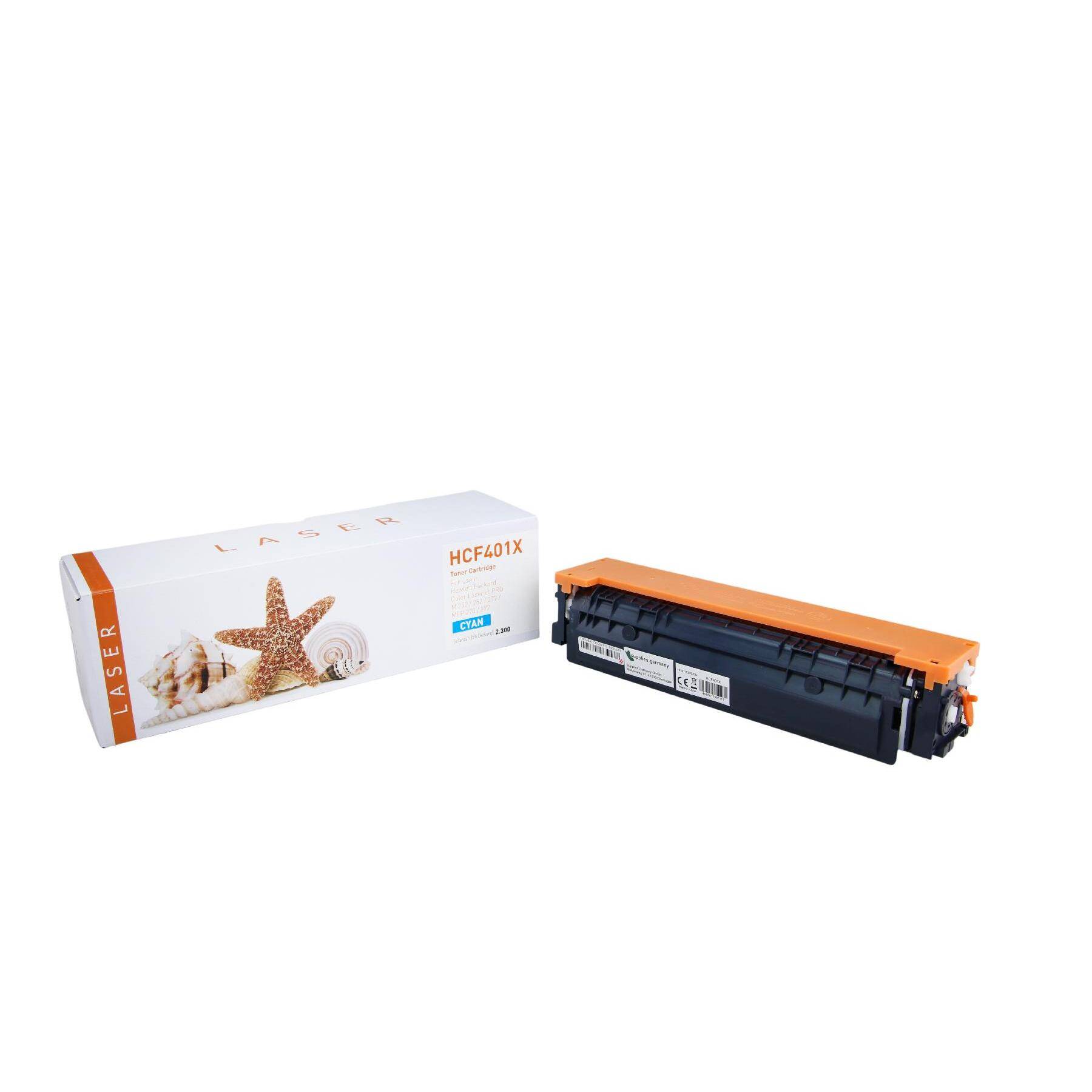 Kompatible Toner-Kartusche cyan HC (CF401X-3) ersetzt 201X