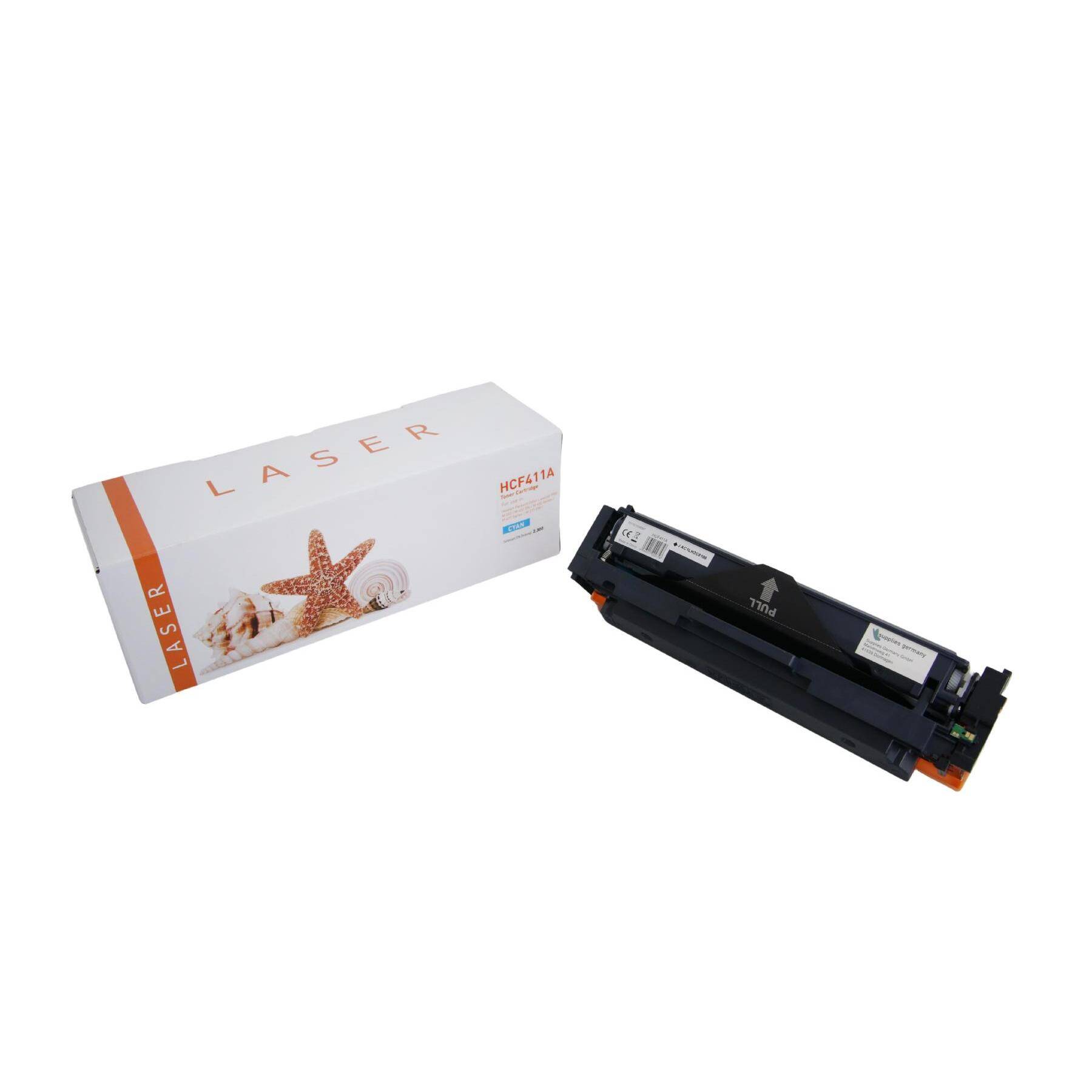 Kompatible Toner-Kartusche cyan (CF411A-3) ersetzt 410A