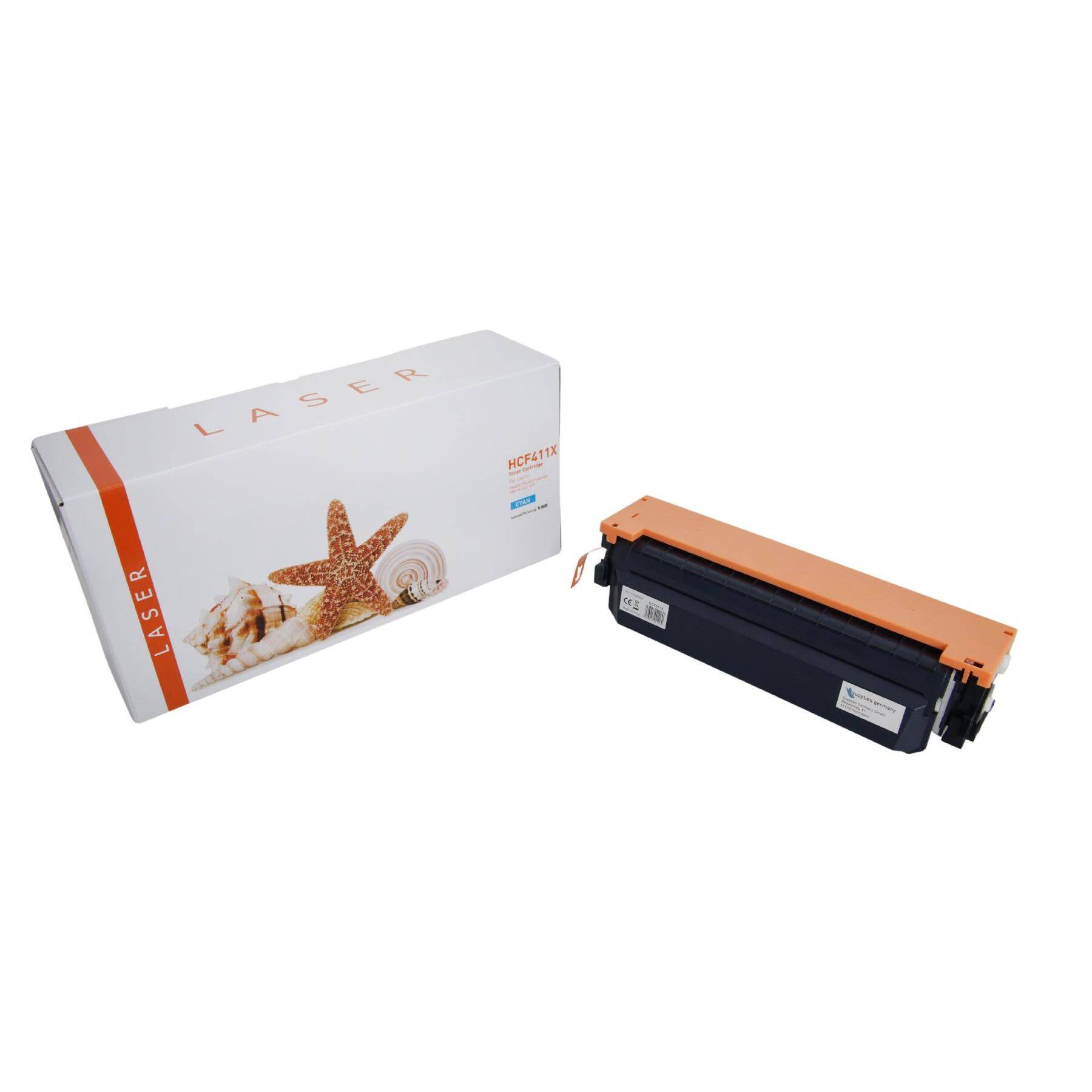 Kompatible Toner-Kartusche cyan HC (CF411X-3) ersetzt 410X