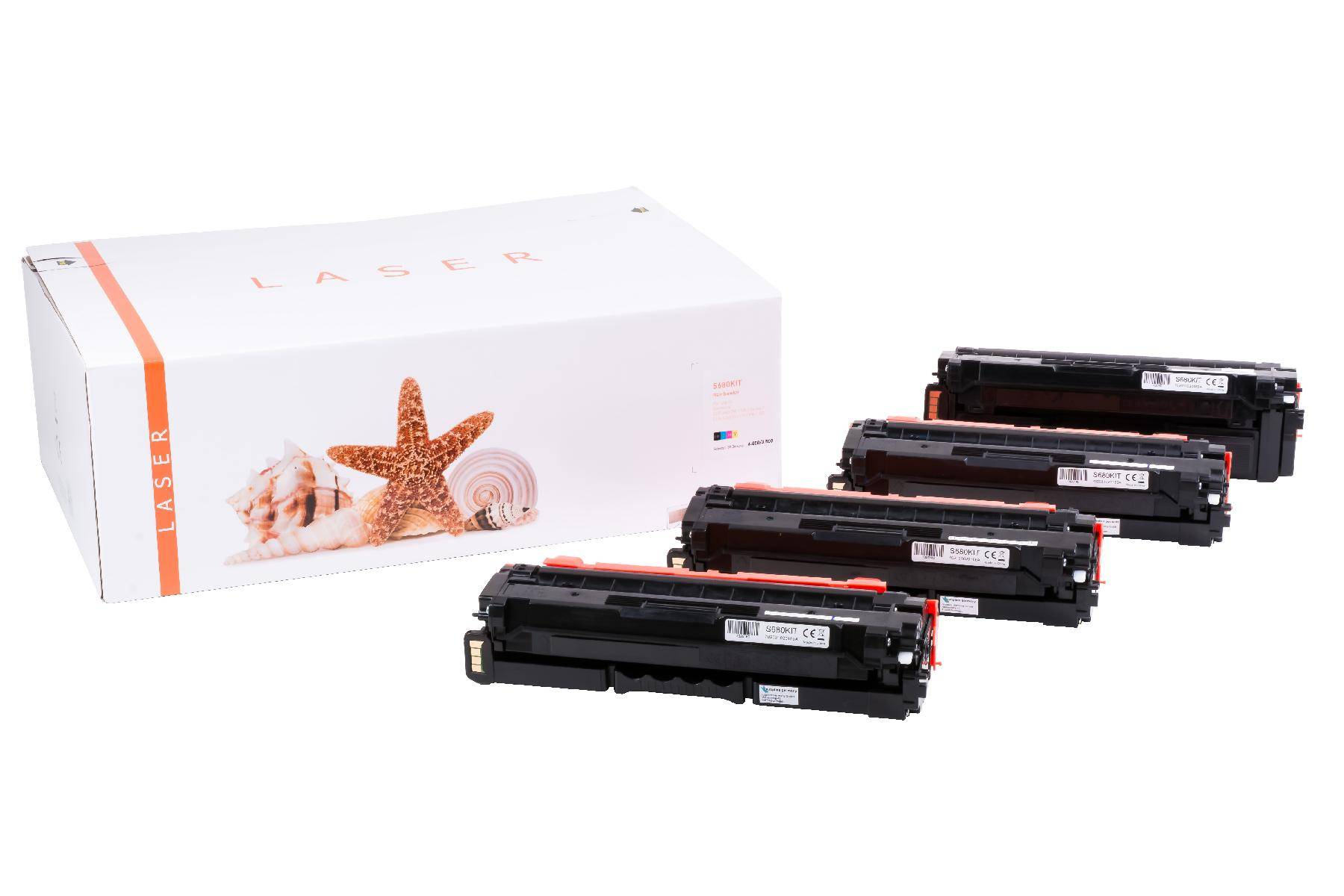 Kompatibles Toner-Kit gelb, magenta, schwarz, cyan HC (CLT-X506LELS-3) ersetzt K506L, C506L, M506L, Y506L