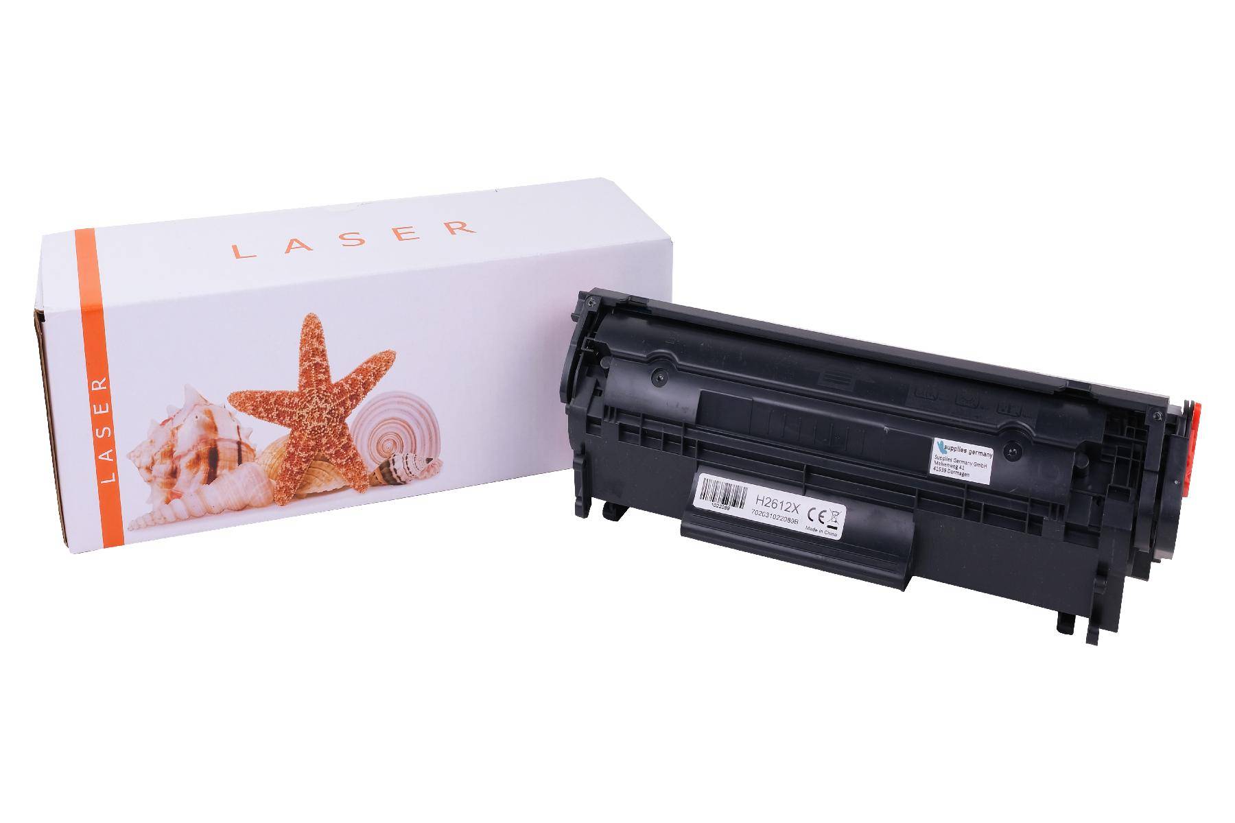 Kompatible Toner-Kartusche schwarz (Q-2612-XL-3) ersetzt 12A, FX-10