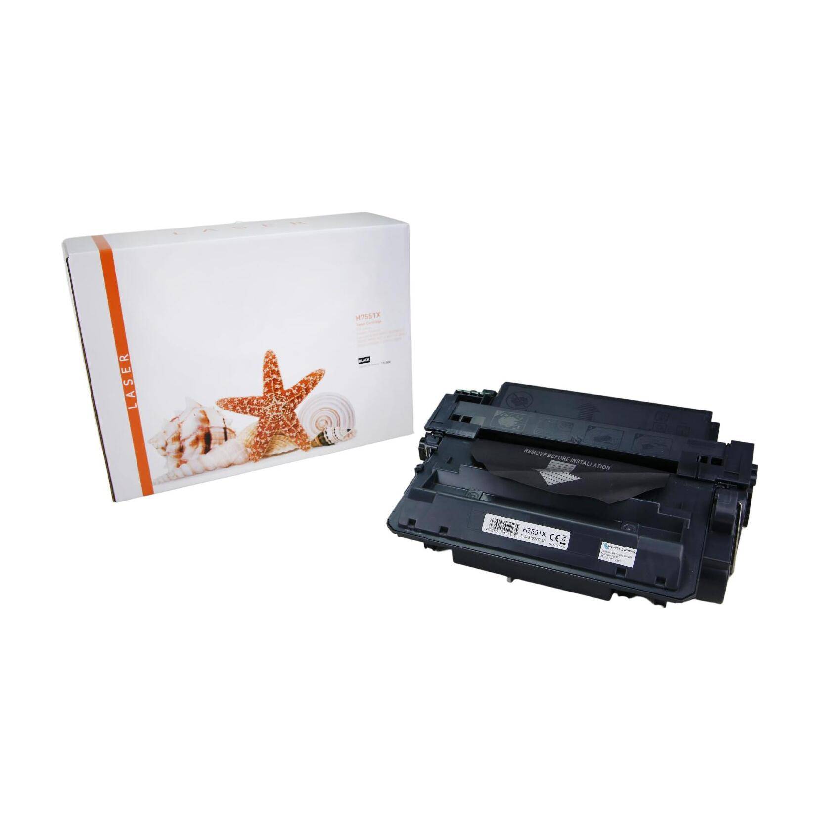 Kompatible Toner-Kartusche schwarz HC (Q7551X-3) ersetzt 51X