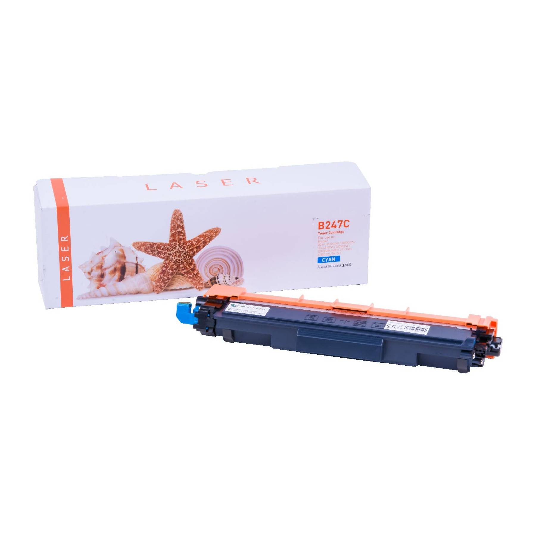 Kompatible Toner-Kartusche cyan HC (TN-247C-3) ersetzt TN-247C