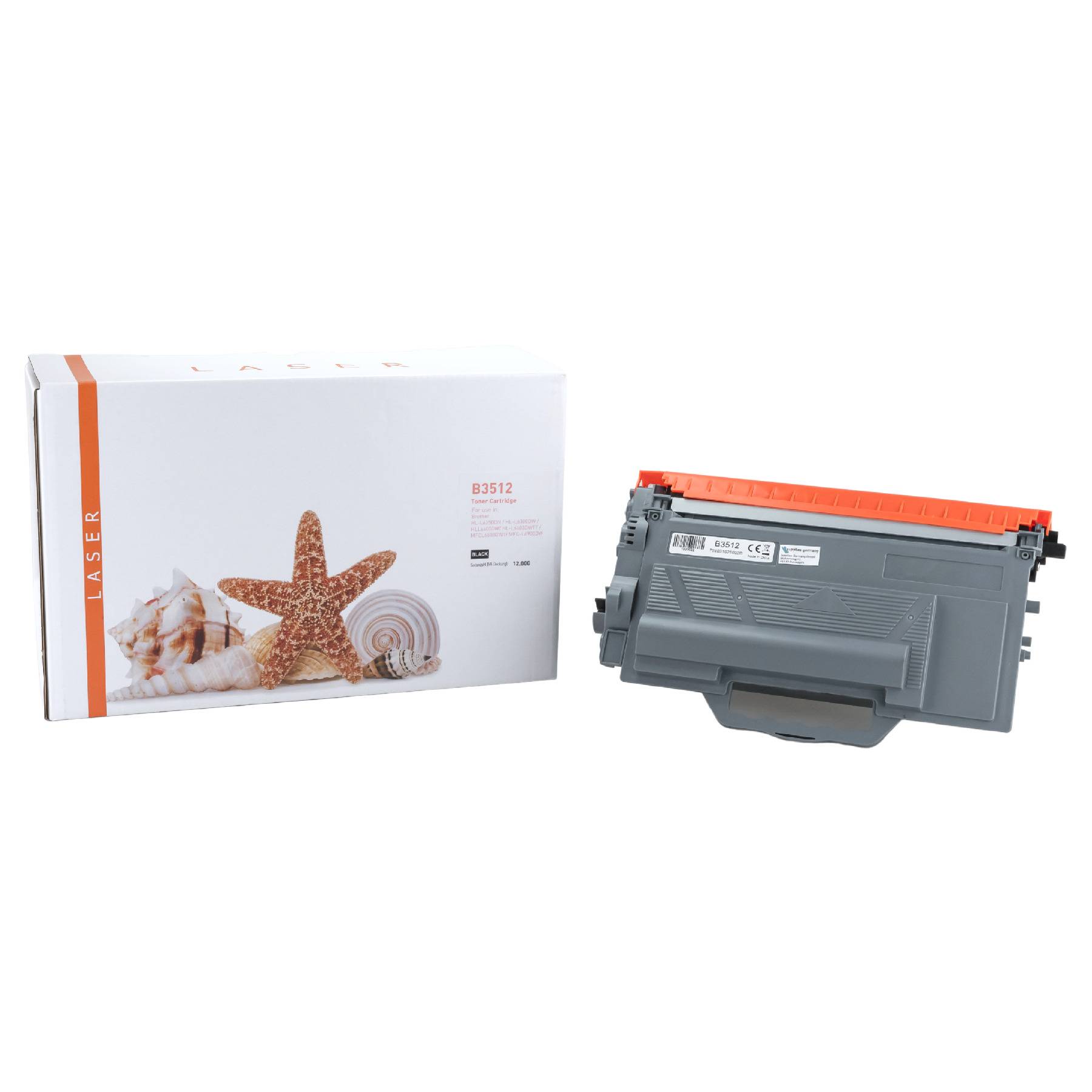 Kompatibles Toner-Kit schwarz HC plus (TN-3512-3) ersetzt TN-3512