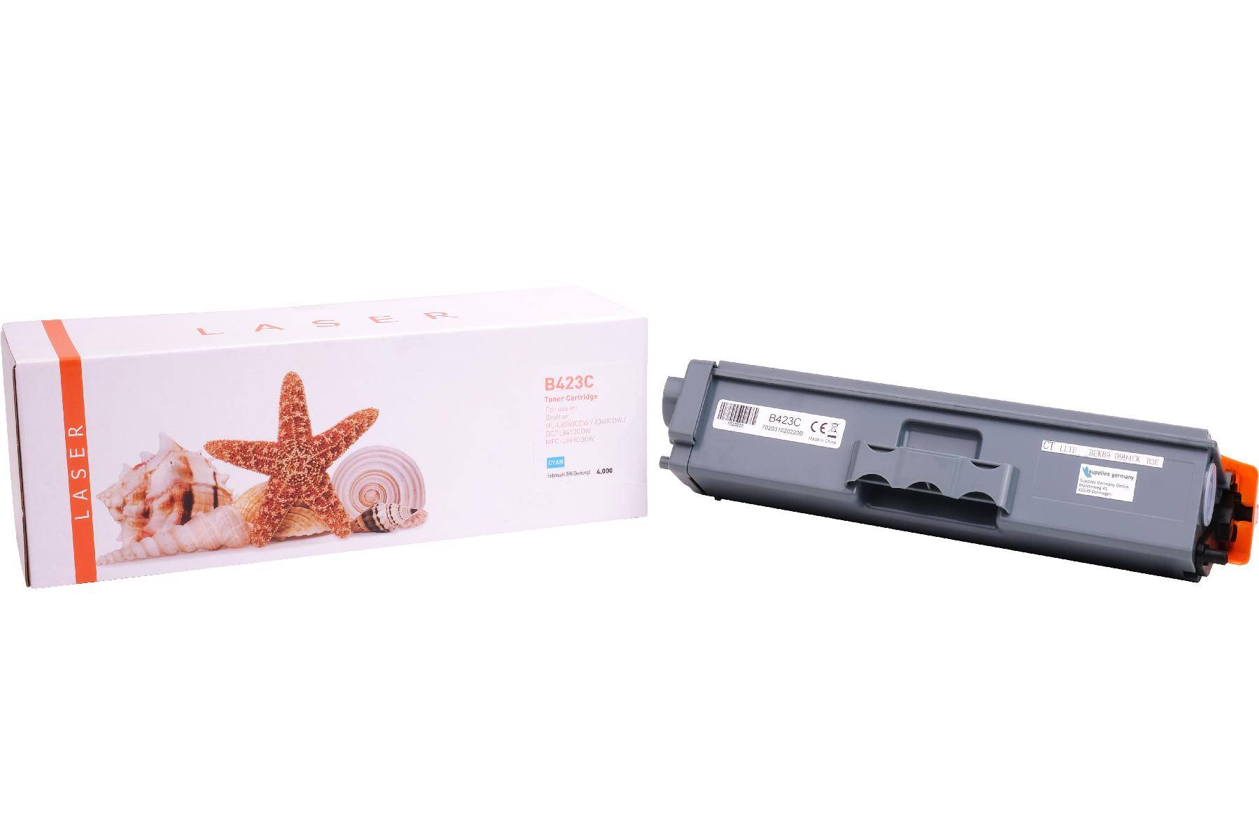 Kompatible Toner-Kartusche cyan HC (TN-423C-3) ersetzt TN-423C