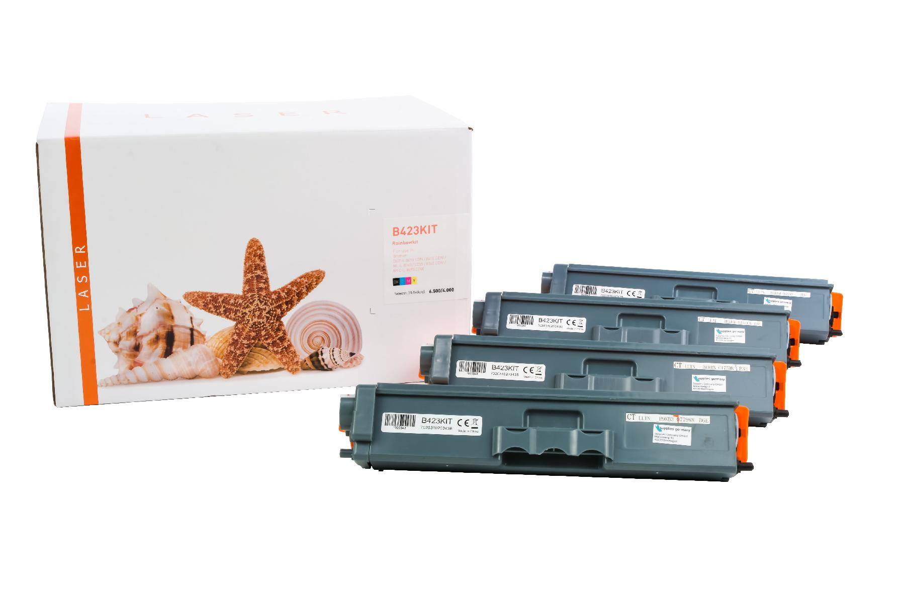 Kompatible Toner-Kartusche (TN-423-RAIN-3) ersetzt TN-423BK, TN-423C, TN-423M, TN-423Y