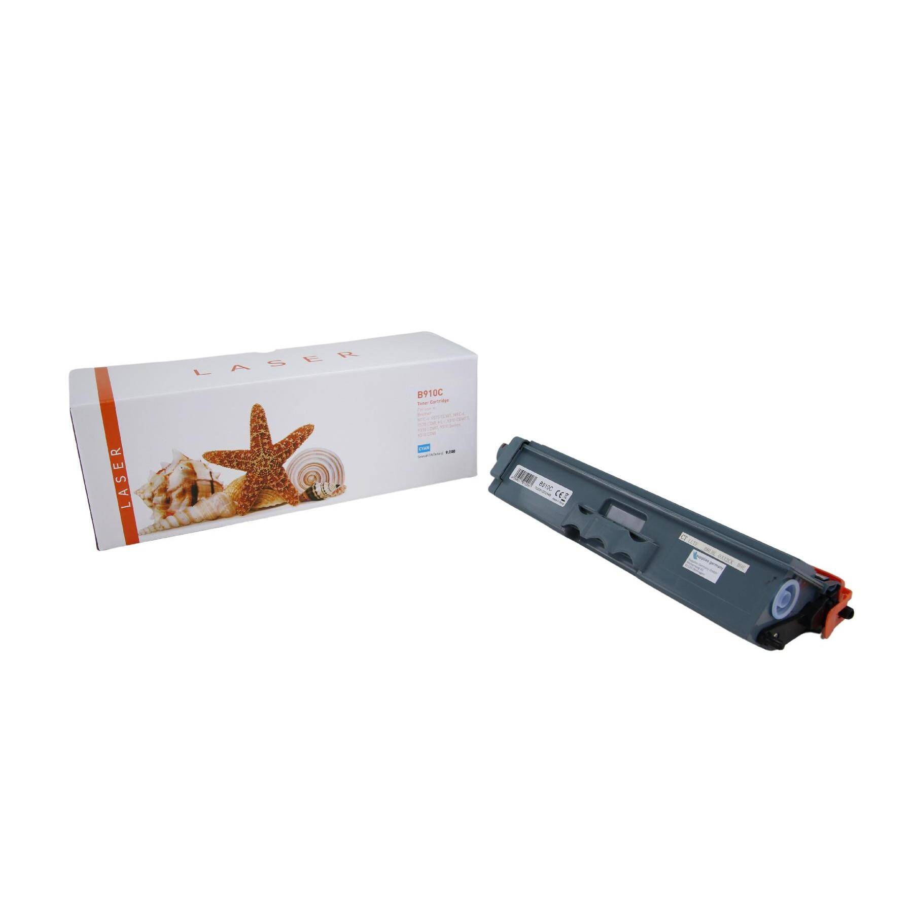 Kompatible Toner-Kartusche cyan (TN-910C-3) ersetzt TN-910C