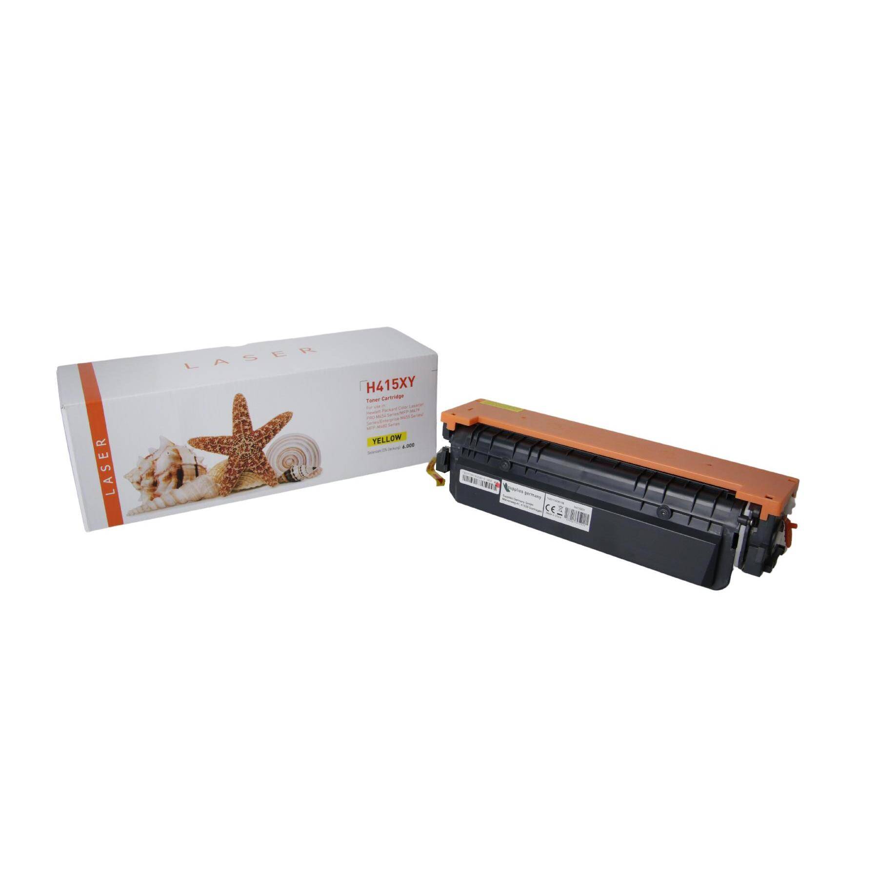 Kompatible Toner-Kartusche gelb HC (W2032X-3) ersetzt 415X