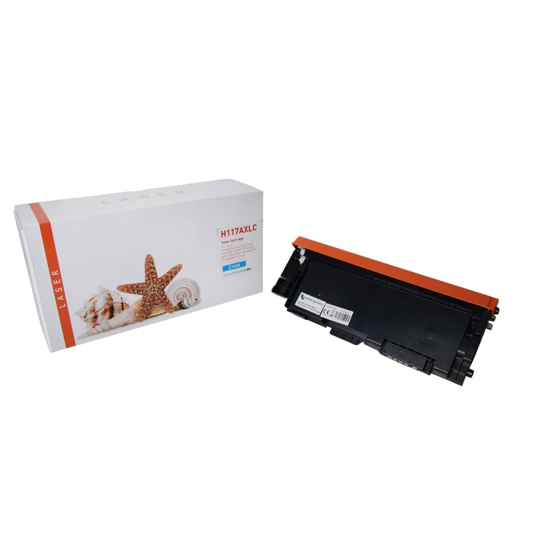 Kompatibles Toner-Kit cyan (W2071XA-3) ersetzt 117A