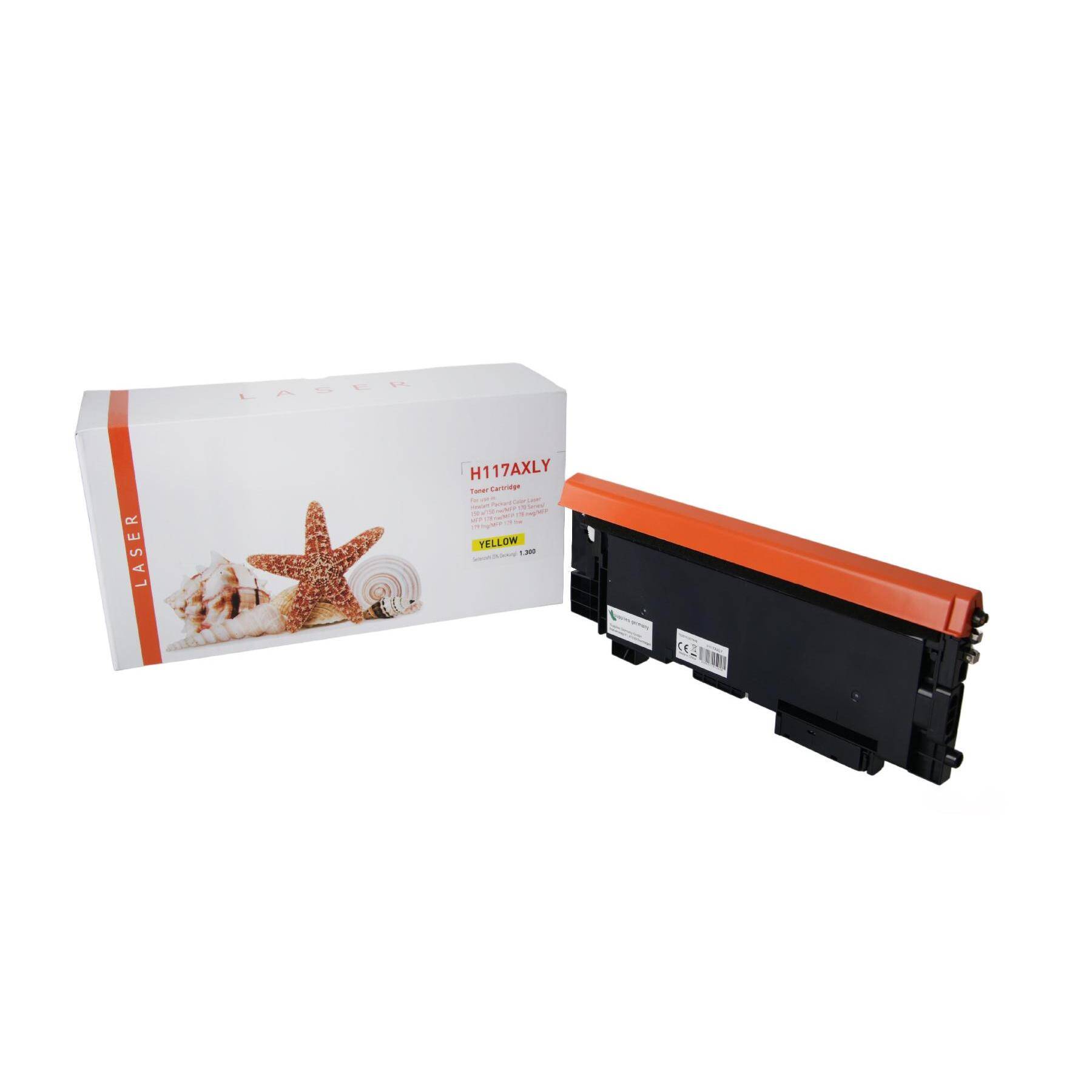 Kompatibles Toner-Kit gelb (W2072XA-3) ersetzt 117A