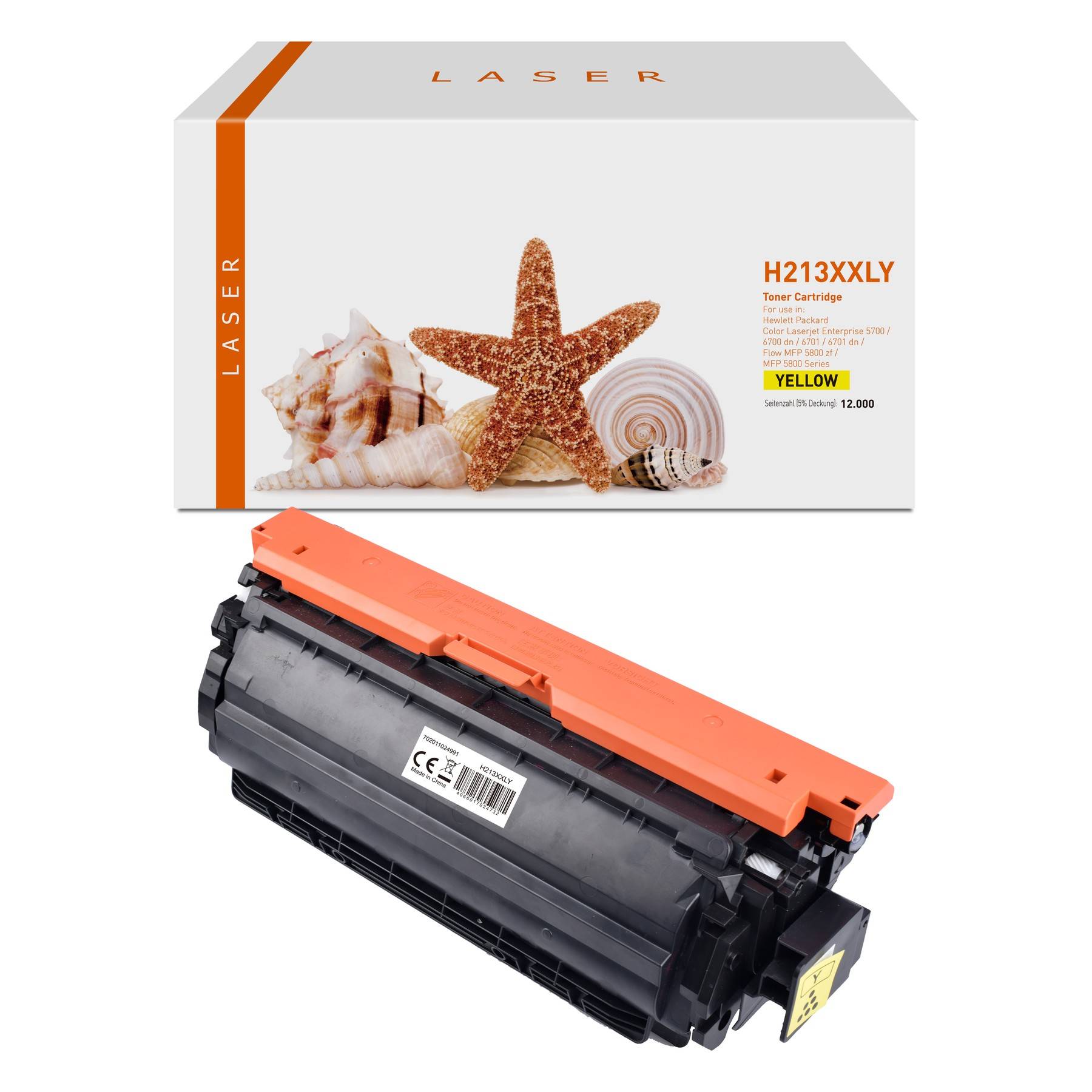 Kompatible Toner-Kartusche gelb HC plus (W2132Y-3) ersetzt 213Y