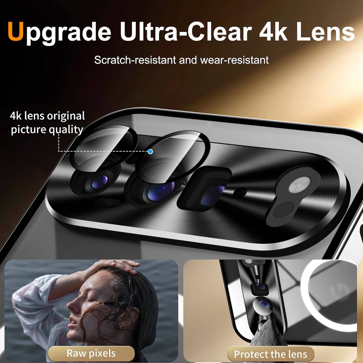 Für Google Pixel 9 Pro XL Magsafe Metall Schutz Tasche Hülle Silber